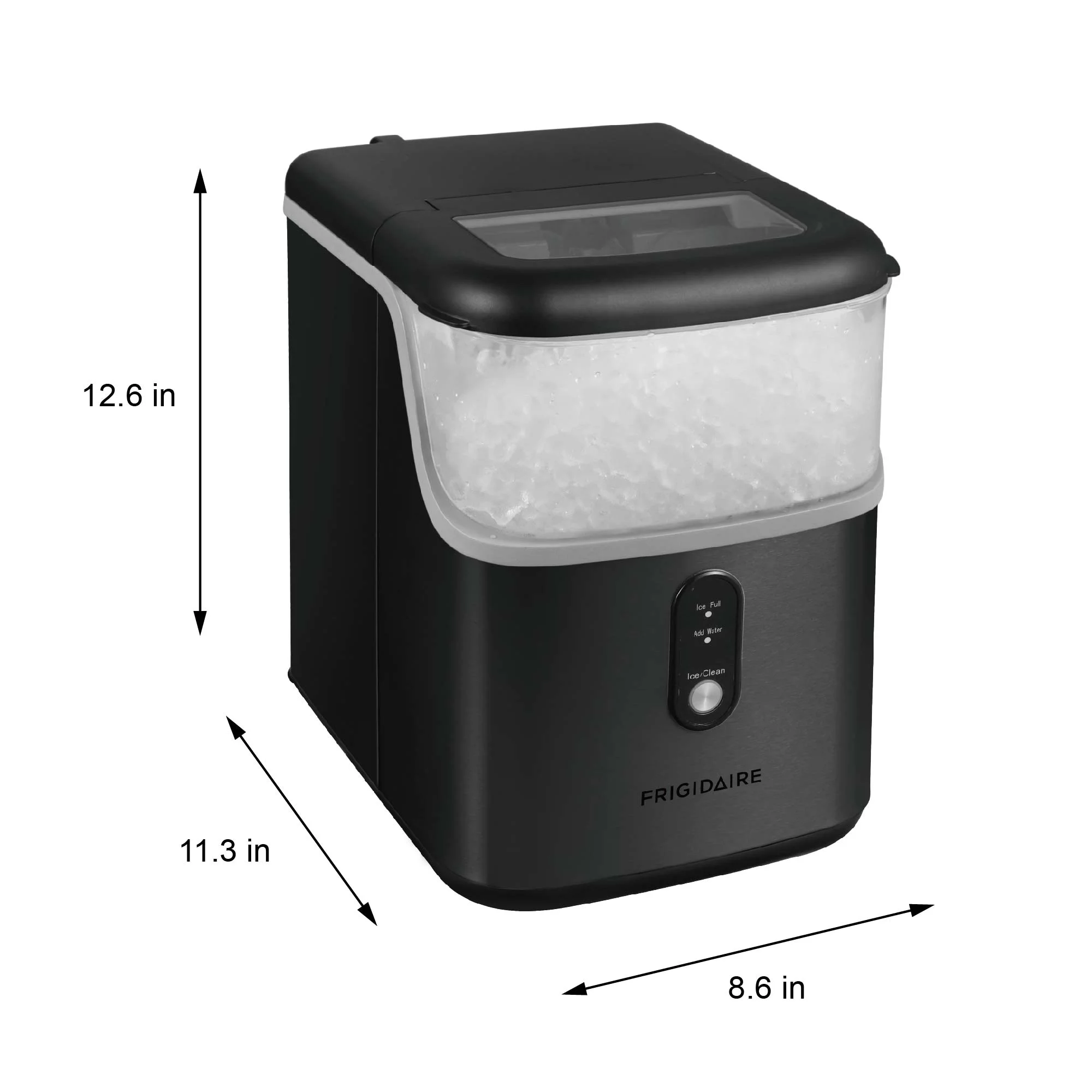 33 Lbs. Nugget Ice Maker, Black Stainless Steel, EFIC228(Black Stainless Steel) - Image 2