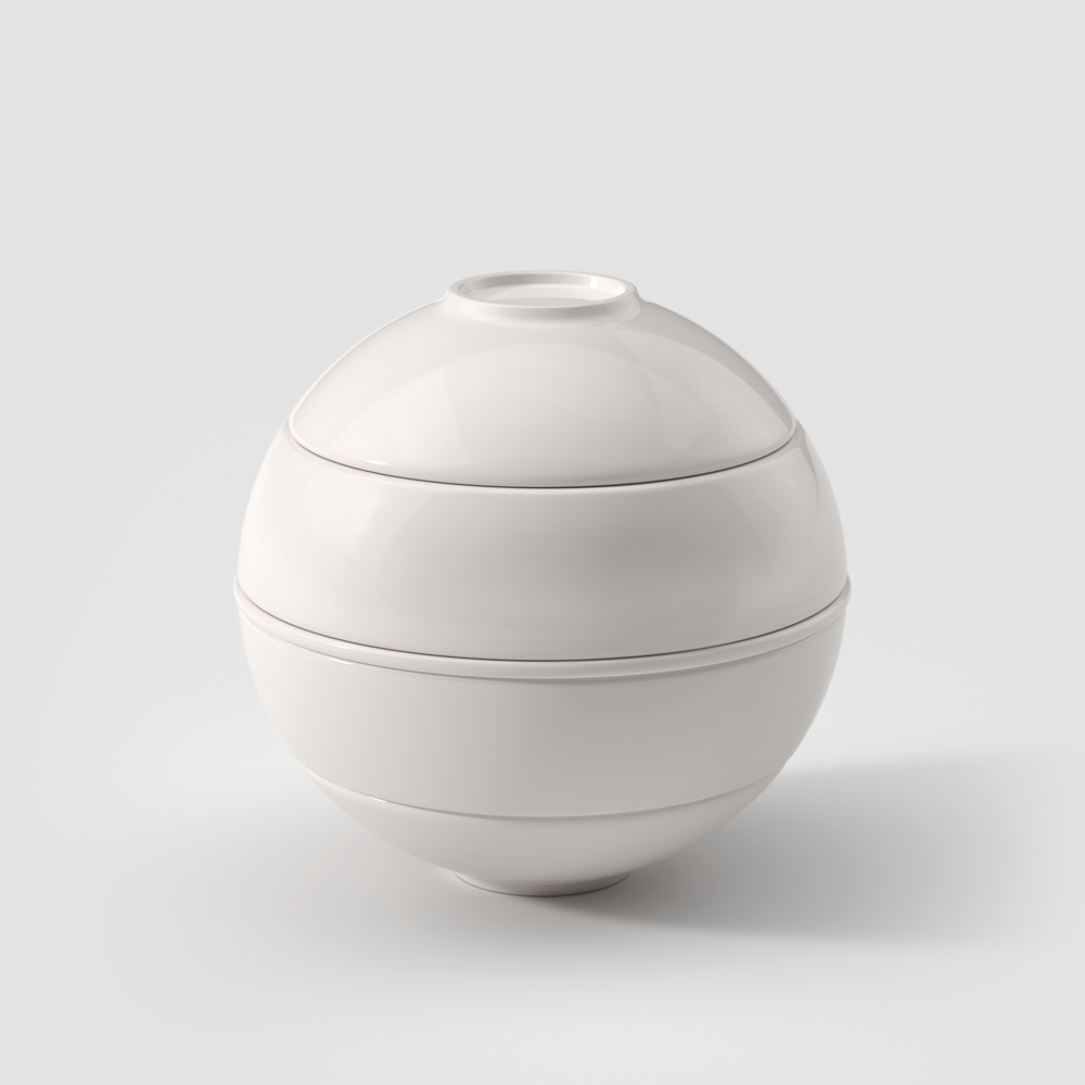 La petite Boule Snacking set - White, Premium Porcelain