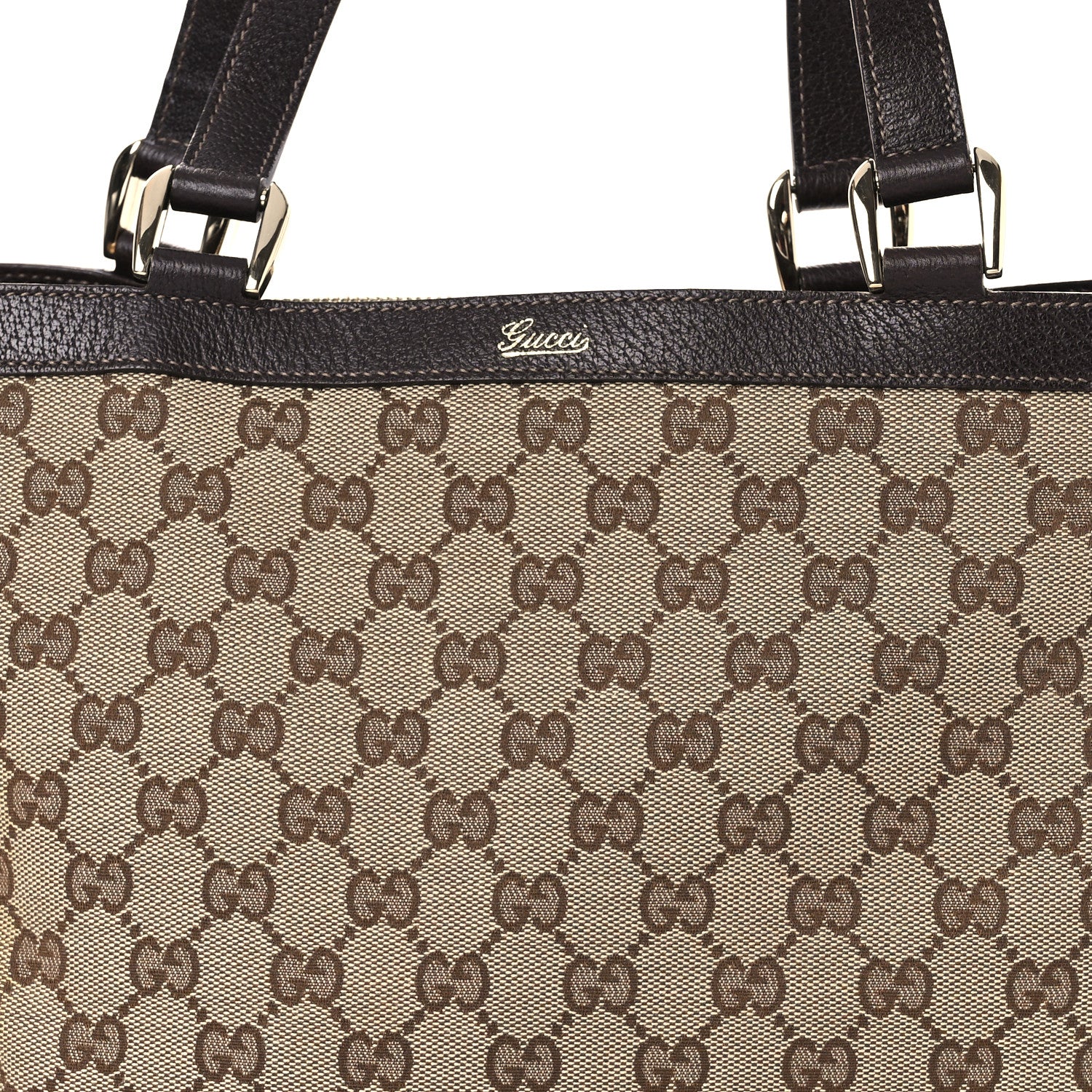 Monogram Medium Abbey Tote  Brown