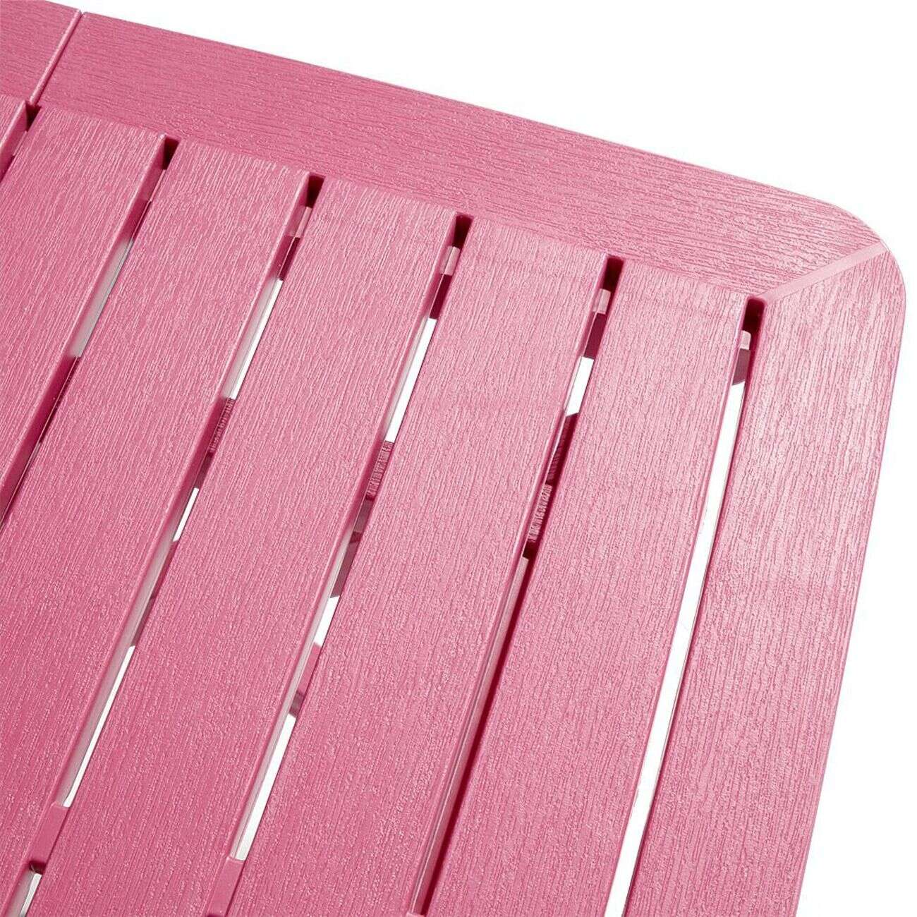 Table pliante Relax plastique rose 79x72xH70cm