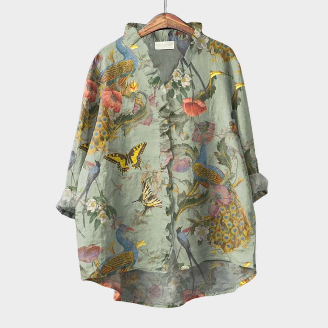 Scarlett | Blouse d'été élégante en lin