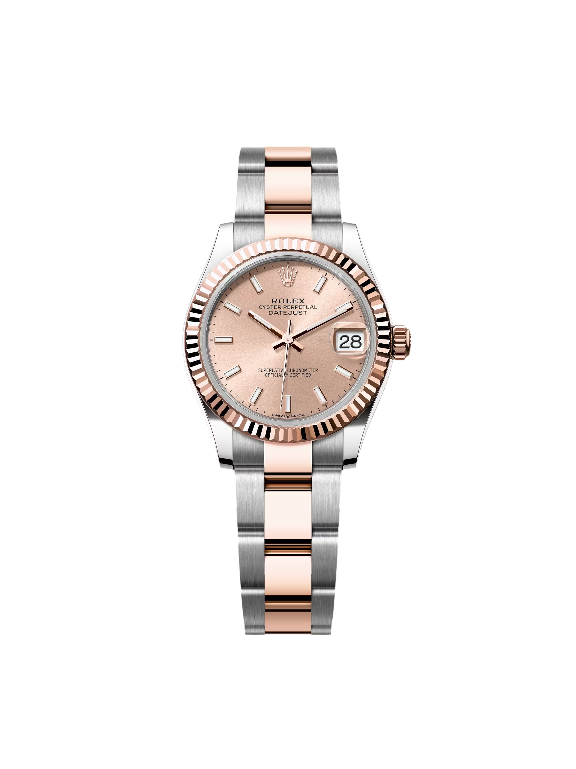 【Super Clone】RLX Datejust m278271-0009/0010 Rose 31mm Dial Oyster Bracelet Watch