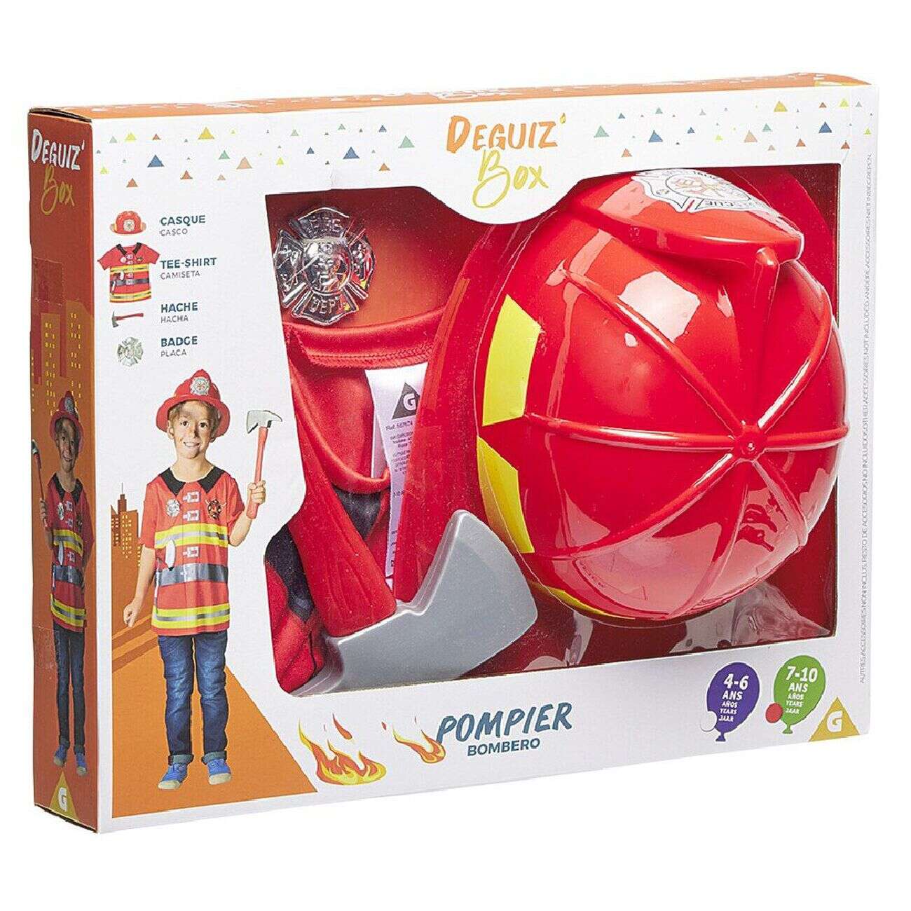 Deguiz'box déguisement Pompier - 7/10 ans