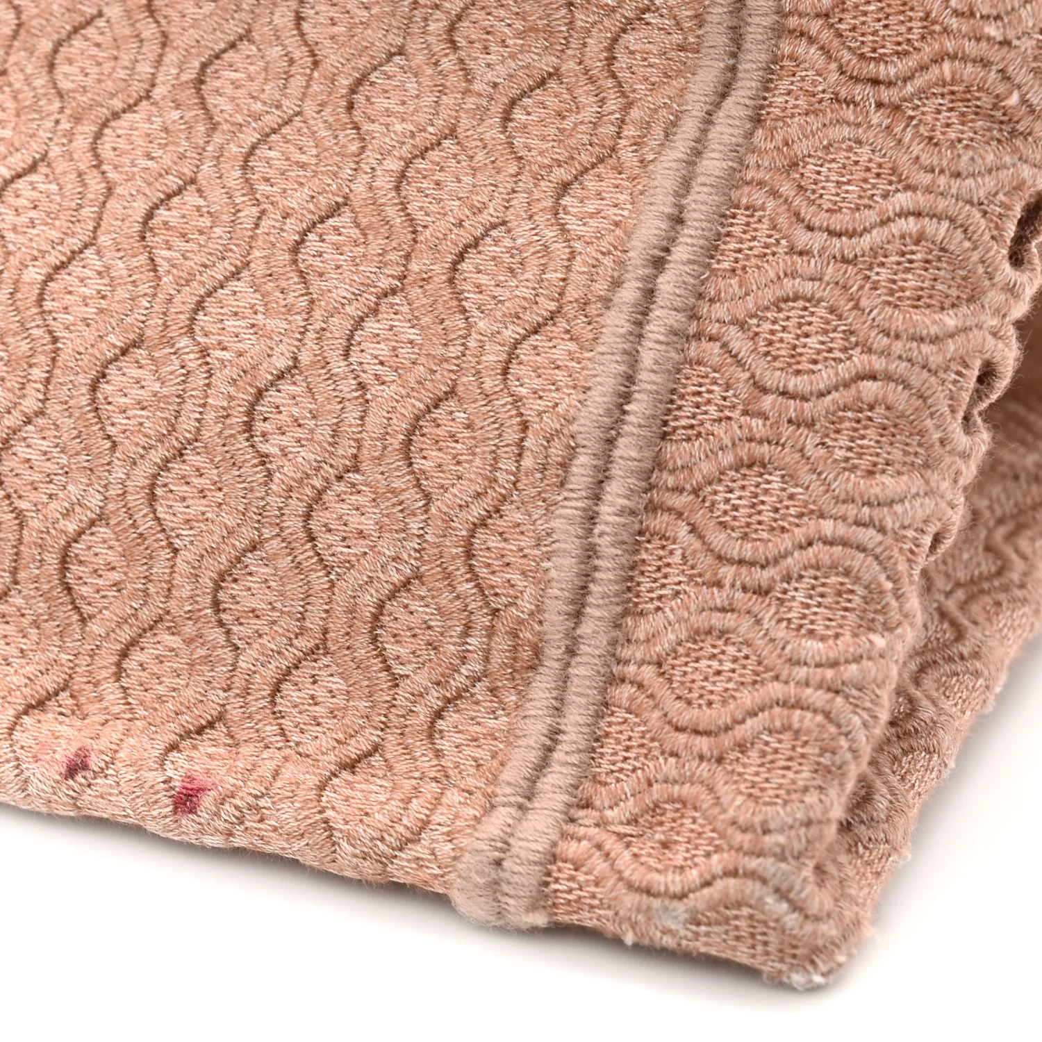 Mesh Embroidered Medium Book Tote Clay