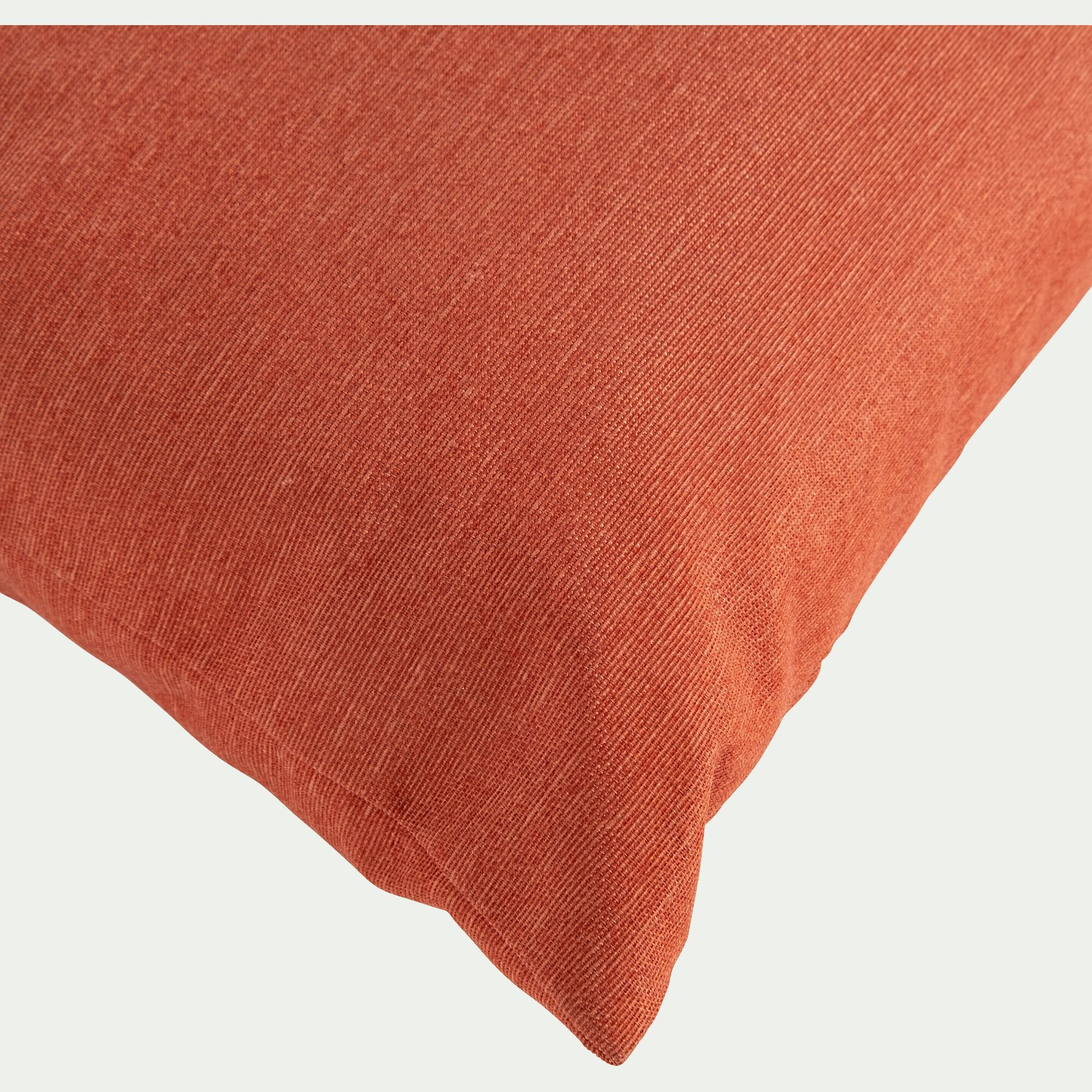 TRAYAS - Coussin d'extérieur et intérieur déperlant - marron rustrel 70x70cm