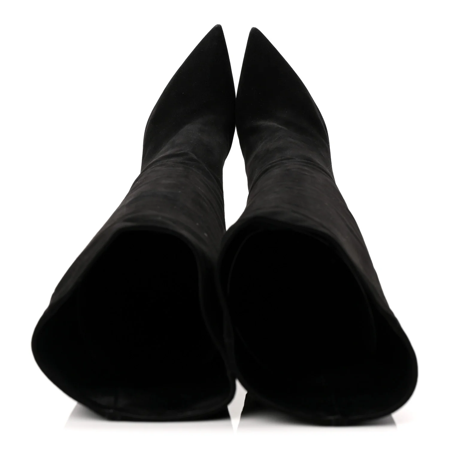 Suede High Boots 41 Black