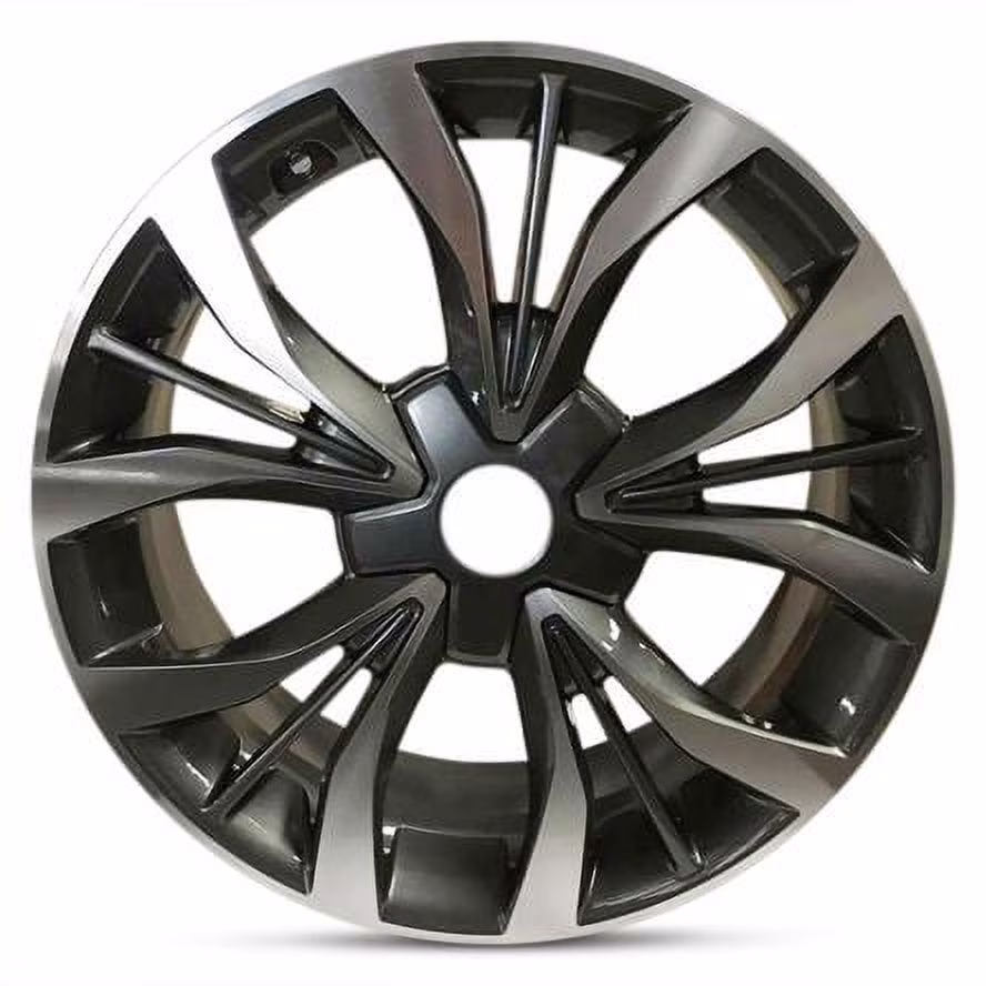 For 2009-2021 Mazda 3 18 Inch Machine Cut Face Gun Metal Rim OE Direct Replacement Car Wheel