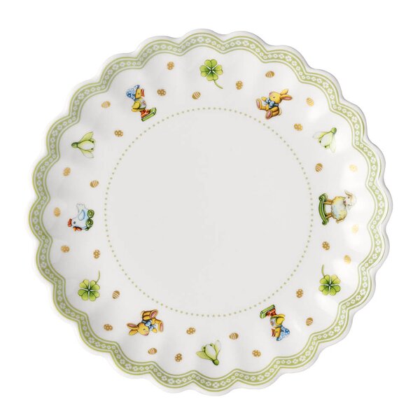 Easter Delight asjett 16 cm hvit/grønn