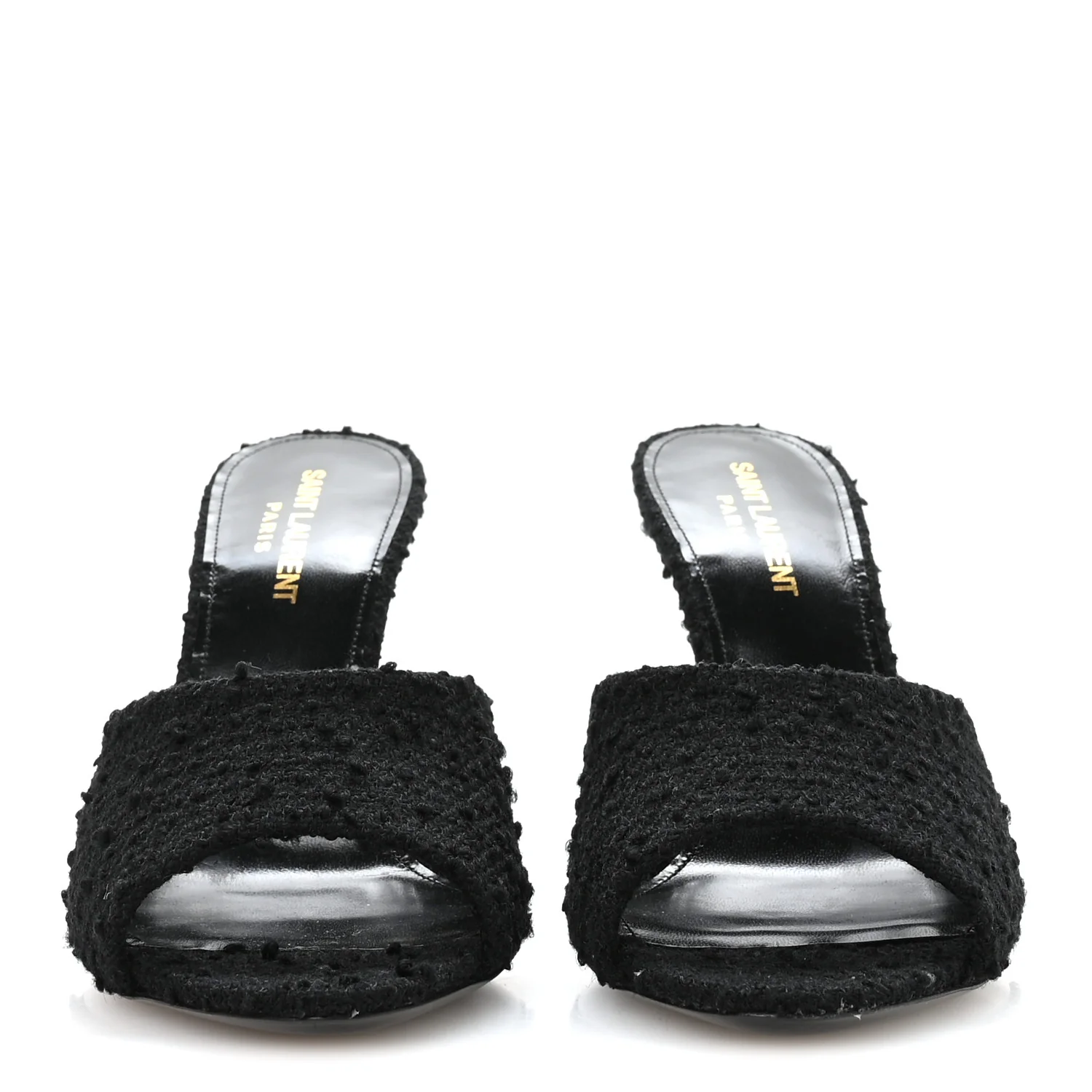 Boucle Tweed La 16 95 Mule Sandals 37 Black
