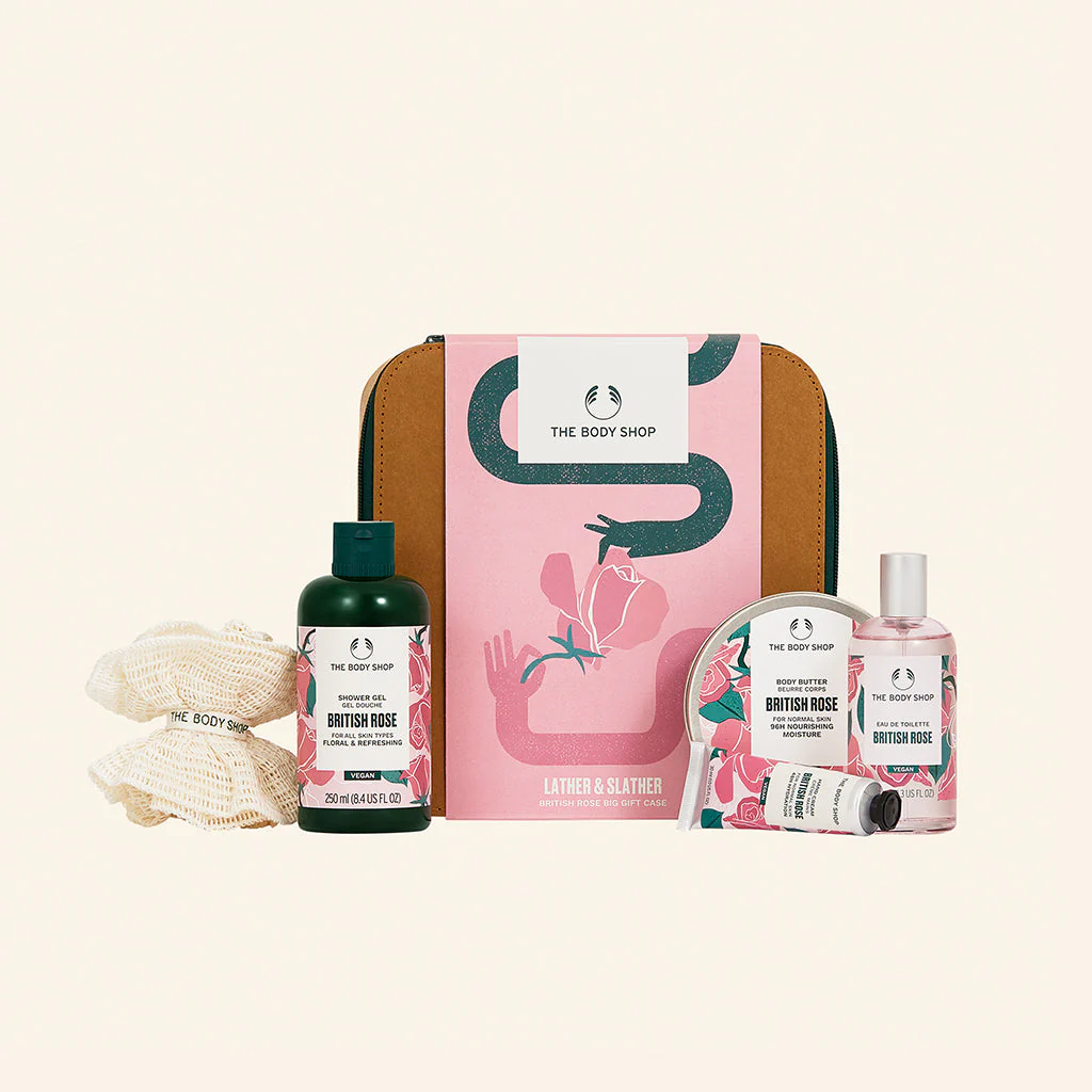 Lather & Slather British Rose Big Gift Case