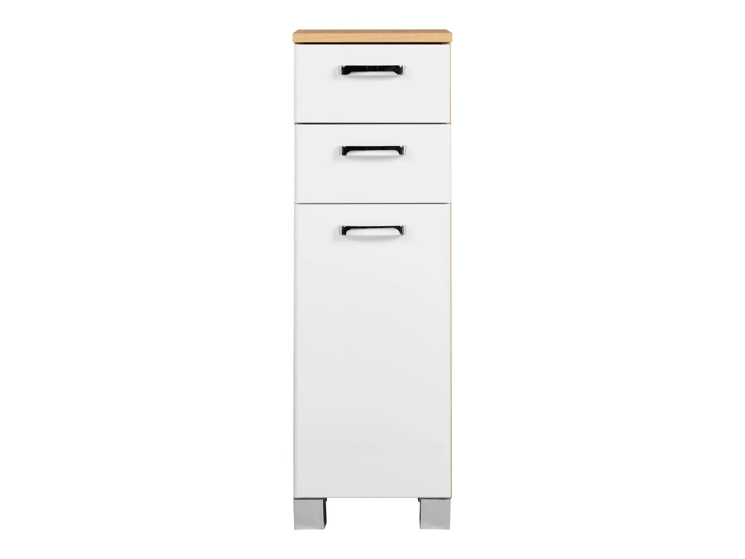 LIVARNO home Armoire latrale + meuble sous-vasque Palermo, blanc/imitation chne