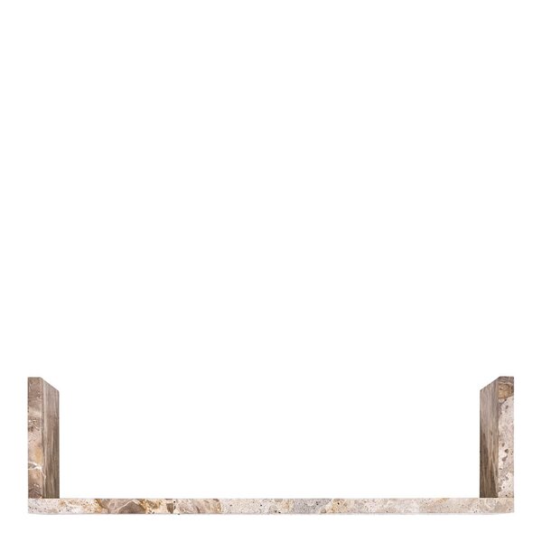 Marr hylle i marmor 50x14x14 cm beige
