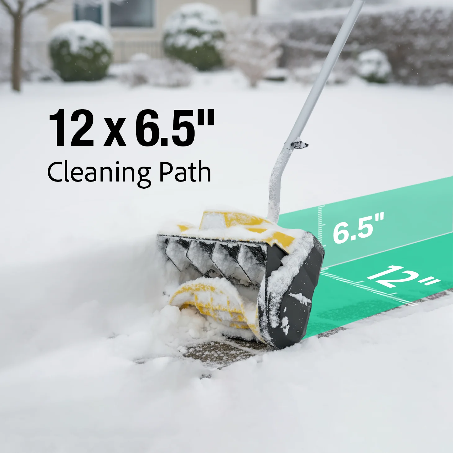 12" Cordless Snow Shovel Compatible with Dewalt 20V MAX Battery(Tool Only) Image 7