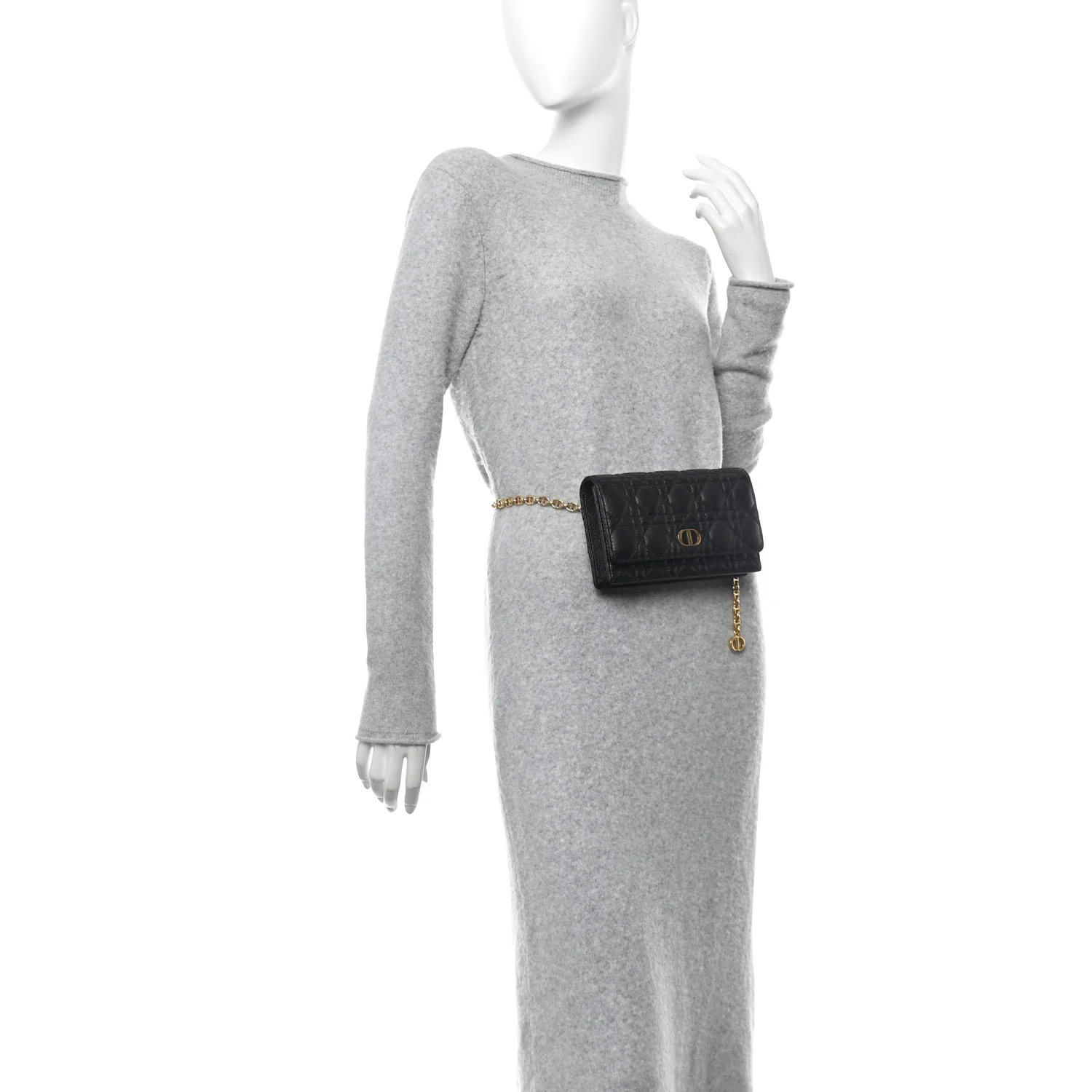 Supple Calfskin Caro Belt Bag Black