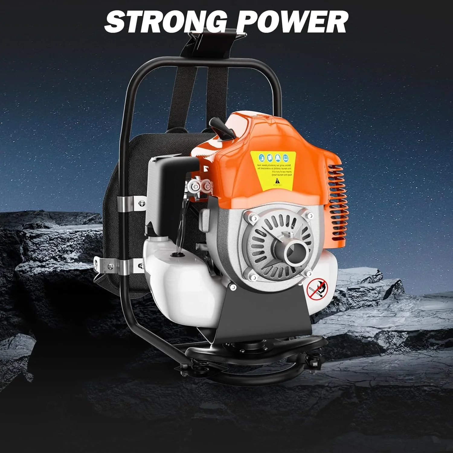 Zhixing 52CC 2-stroke 3-in-1 petrol lawn mower hedge trimmer, multifunctional garden pruning tool with weeder head + hedge blade, powerful lawn and tree trimmer, home gardening care machine