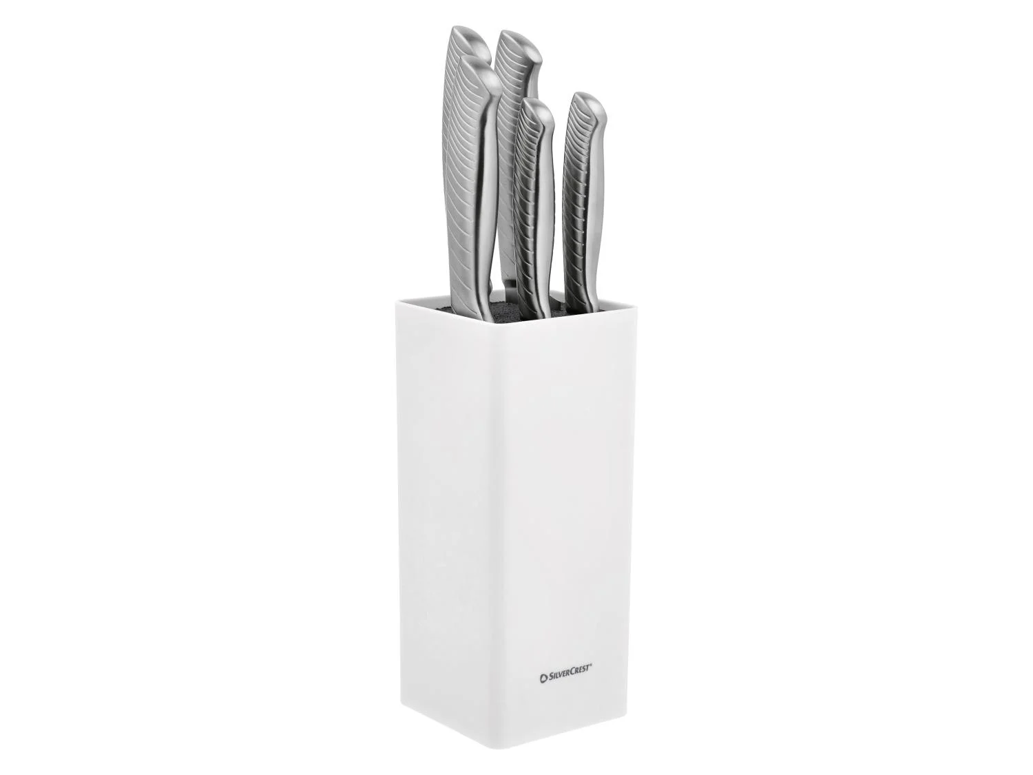 SILVERCREST Set de couteaux en acier inoxydable avec bloc de rangement