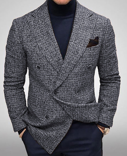 Blazer décontracté à double boutonnage
