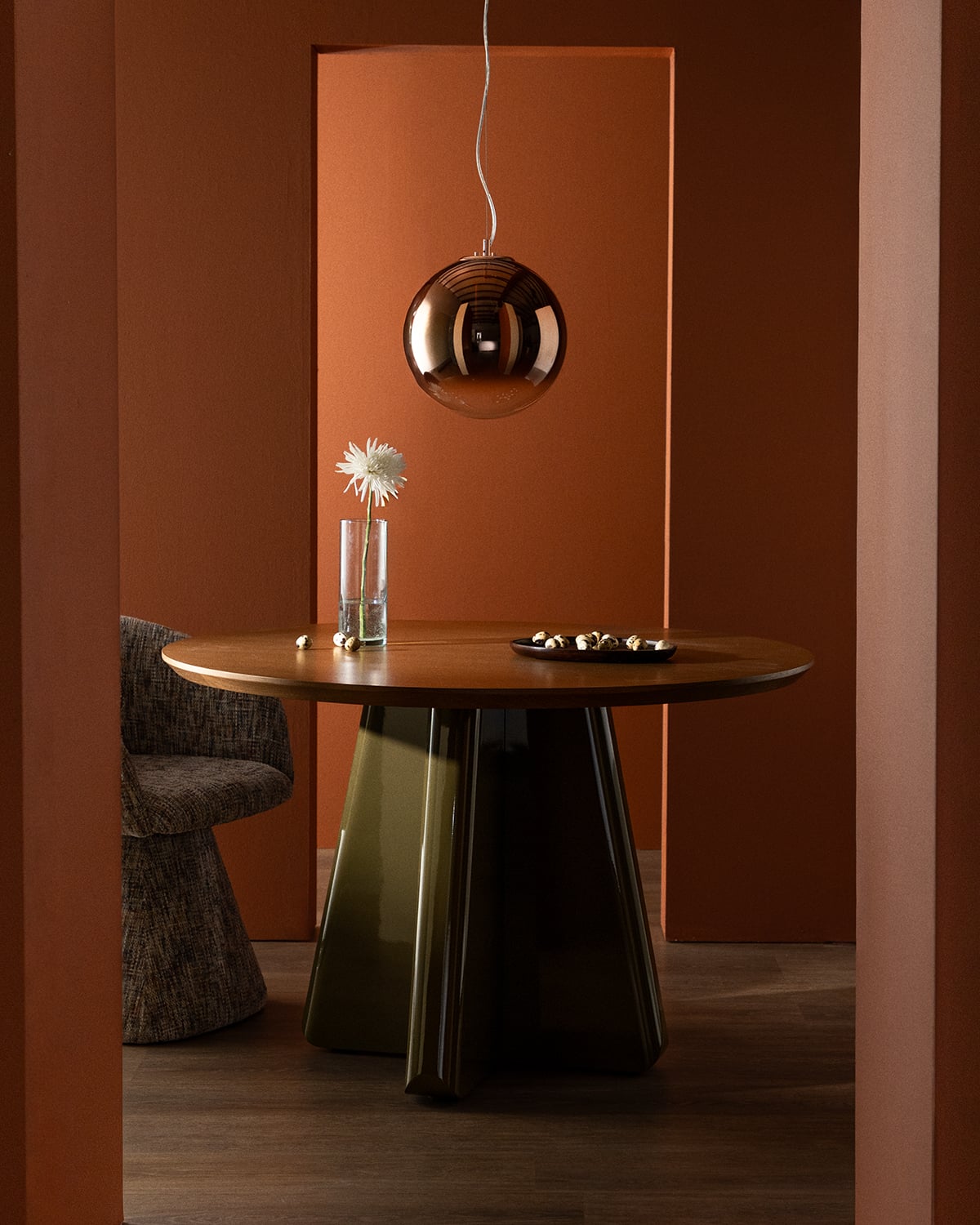 Roxenna - Mesa de Comedor Redonda de Madera (Ø120 cm) Roxenna