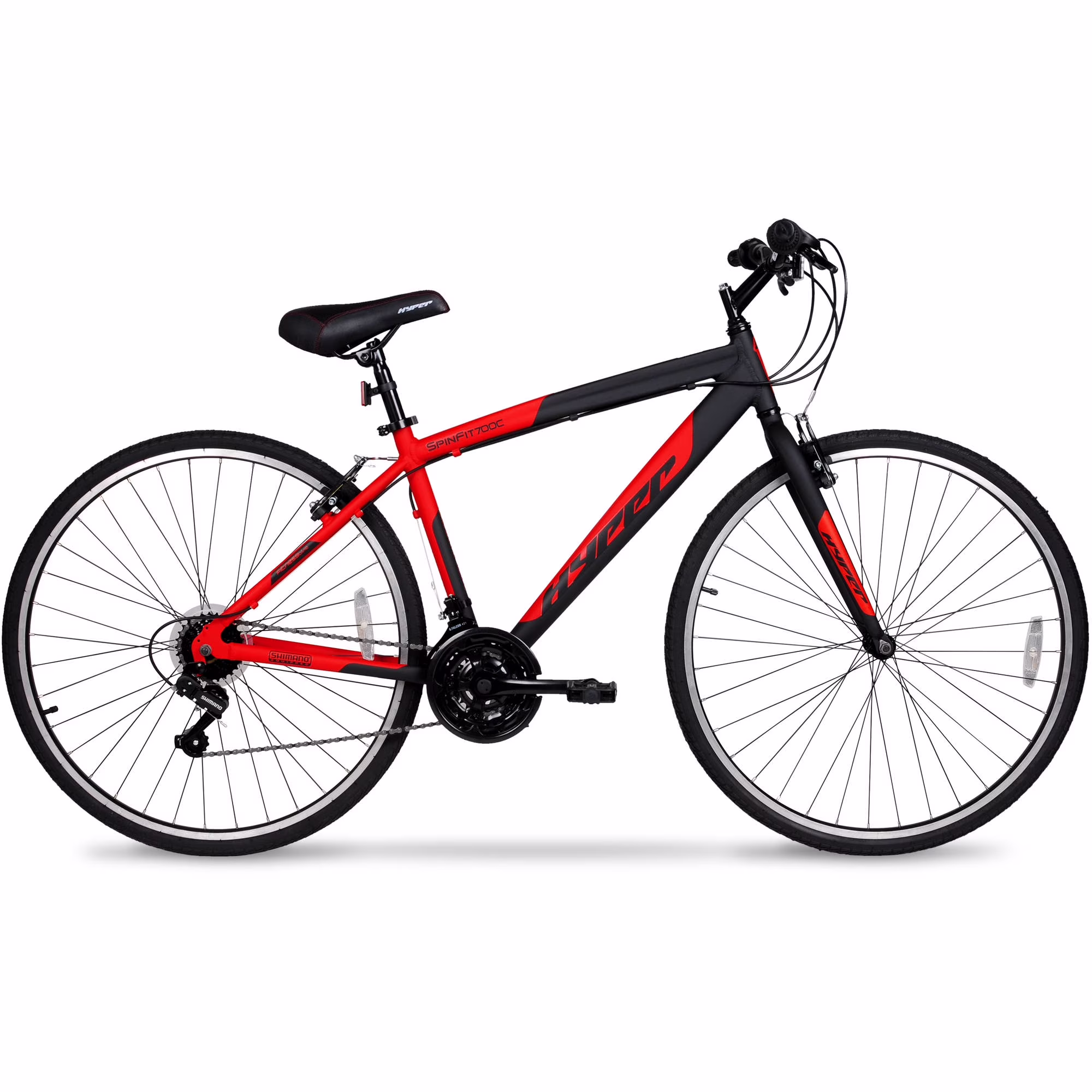 Brand Bicycle 700c Men's Spin Fit Hybrid Bike, Black and Blue, Adults(Black and Blue) - Image 5