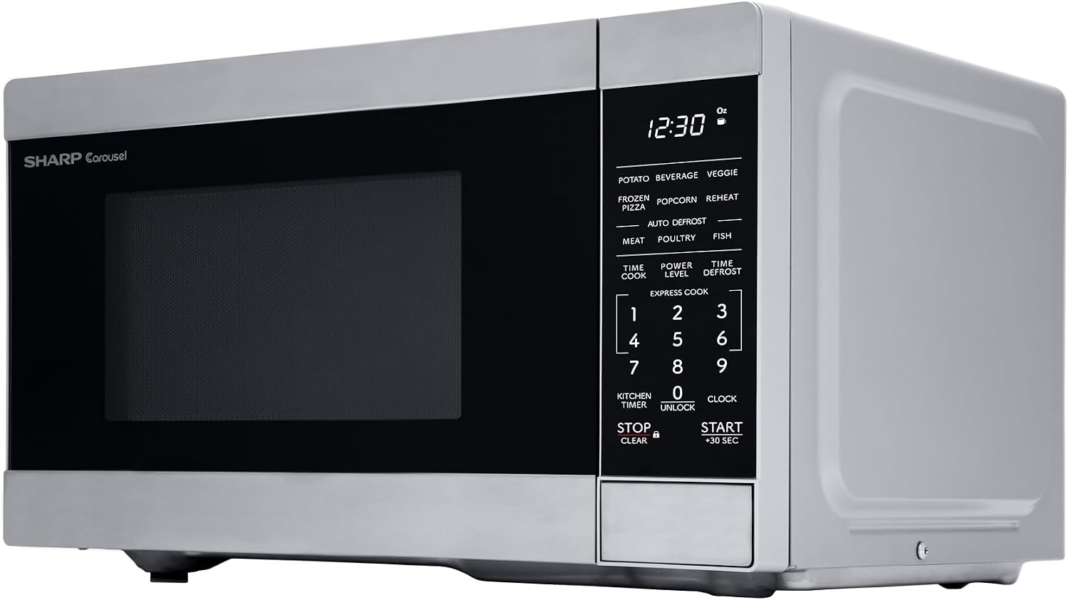 Sharp SMC0962KS 0.9 cu900W Stainless Steel Countertop Microwave Oven