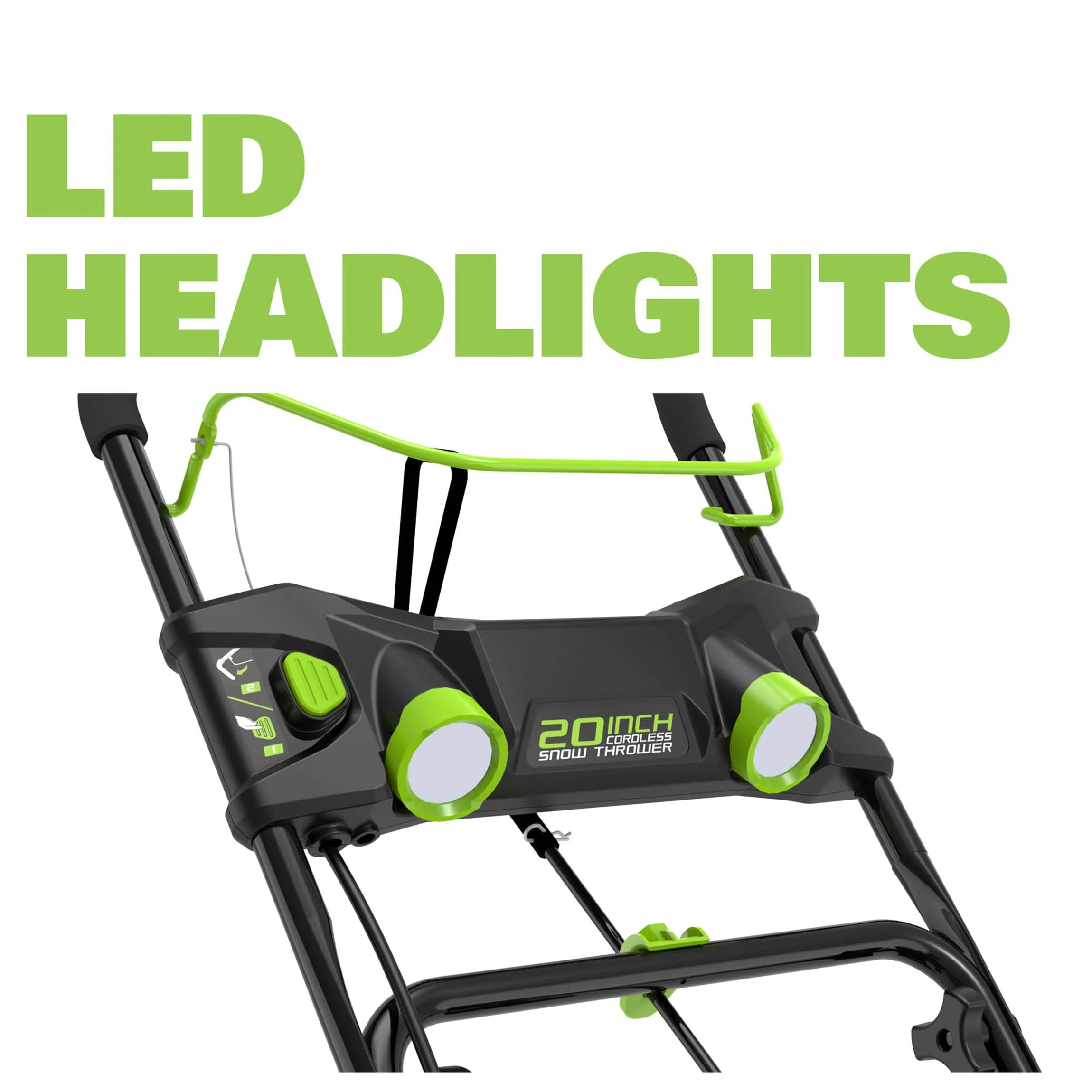Greenworks 40V 20 inch Brushless Snow Thrower, Battery Not Included, 2601102 Image 9