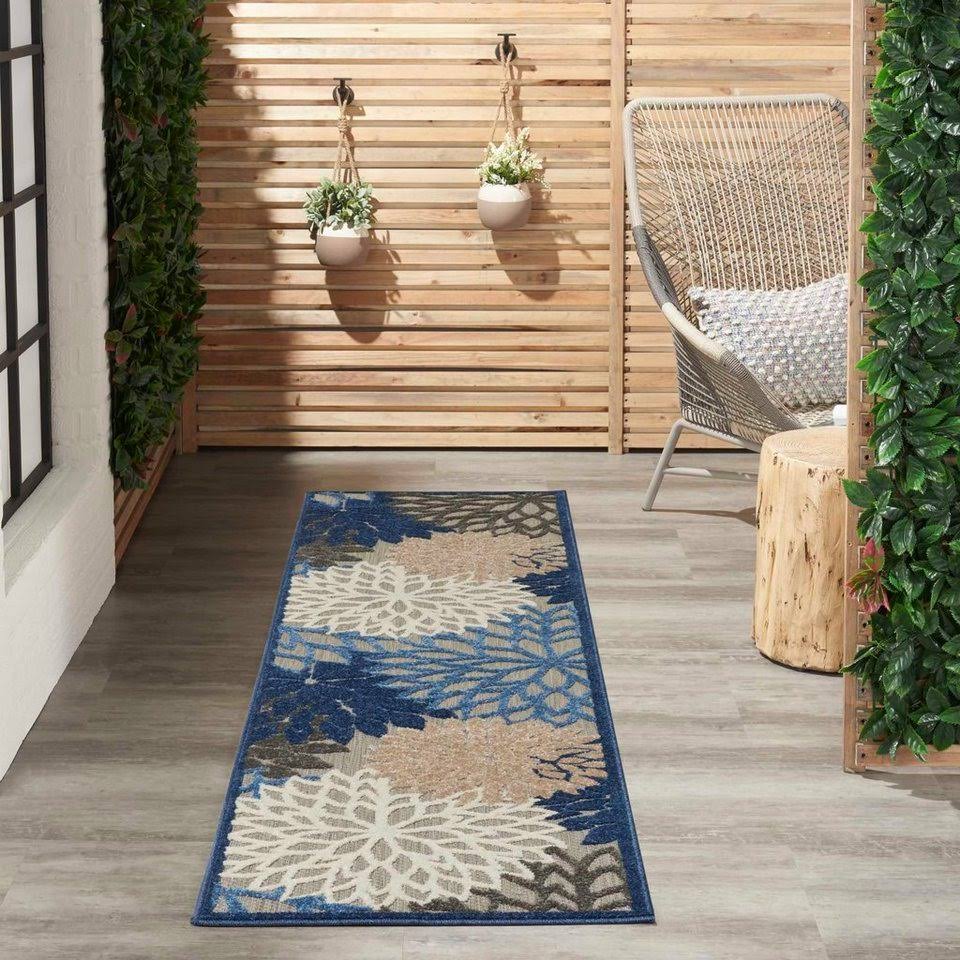 Nourison Aloha ALH05 Area Rug | Blue/Multicolor | 2'3