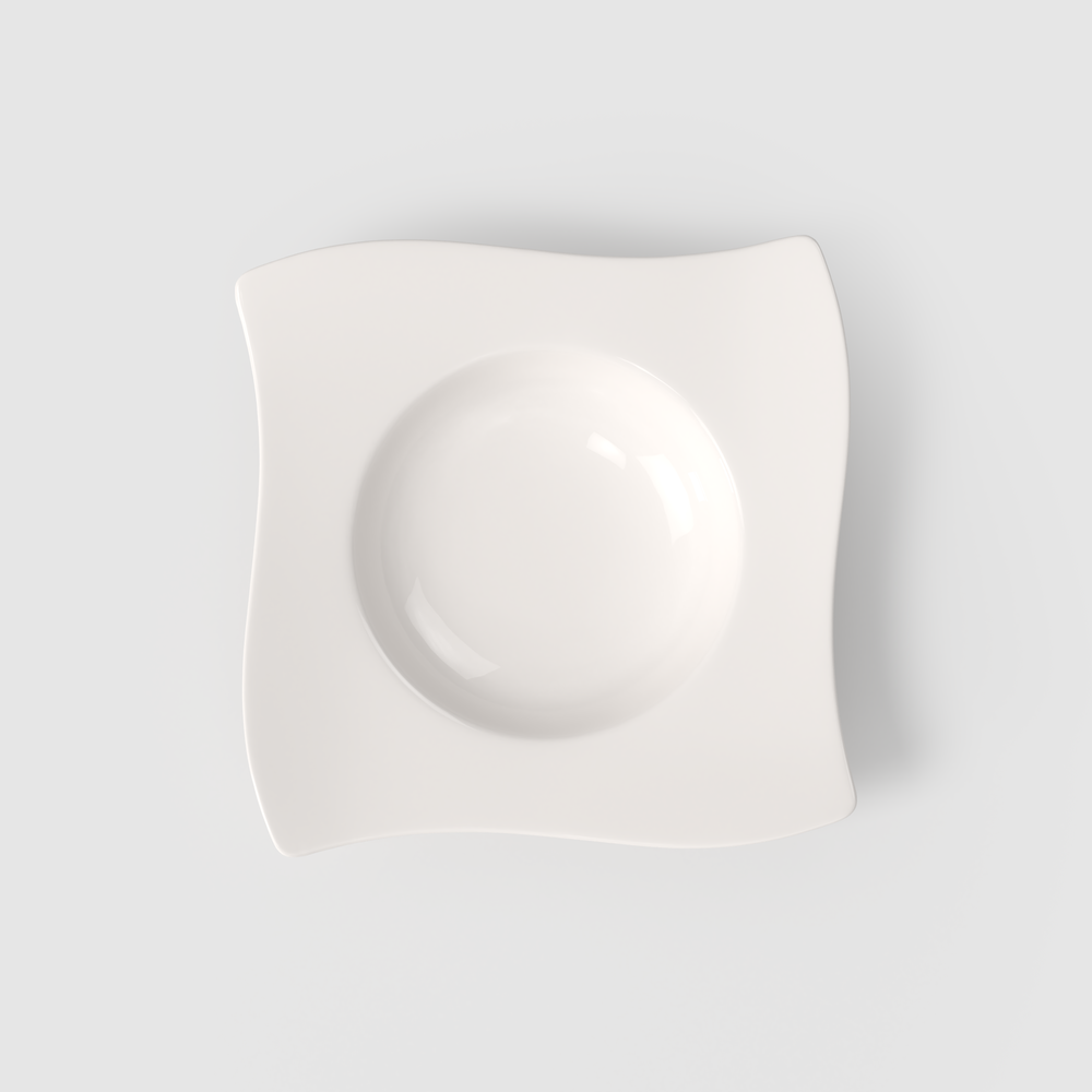 NewWave Soup bowl - White, 9.7'' x 9.7'', Premium Porcelain