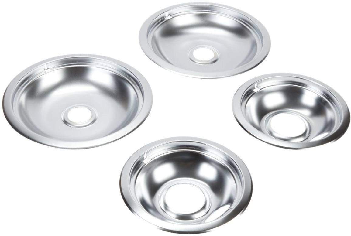 Whirlpool Chrome Range Burner Drip Bowls