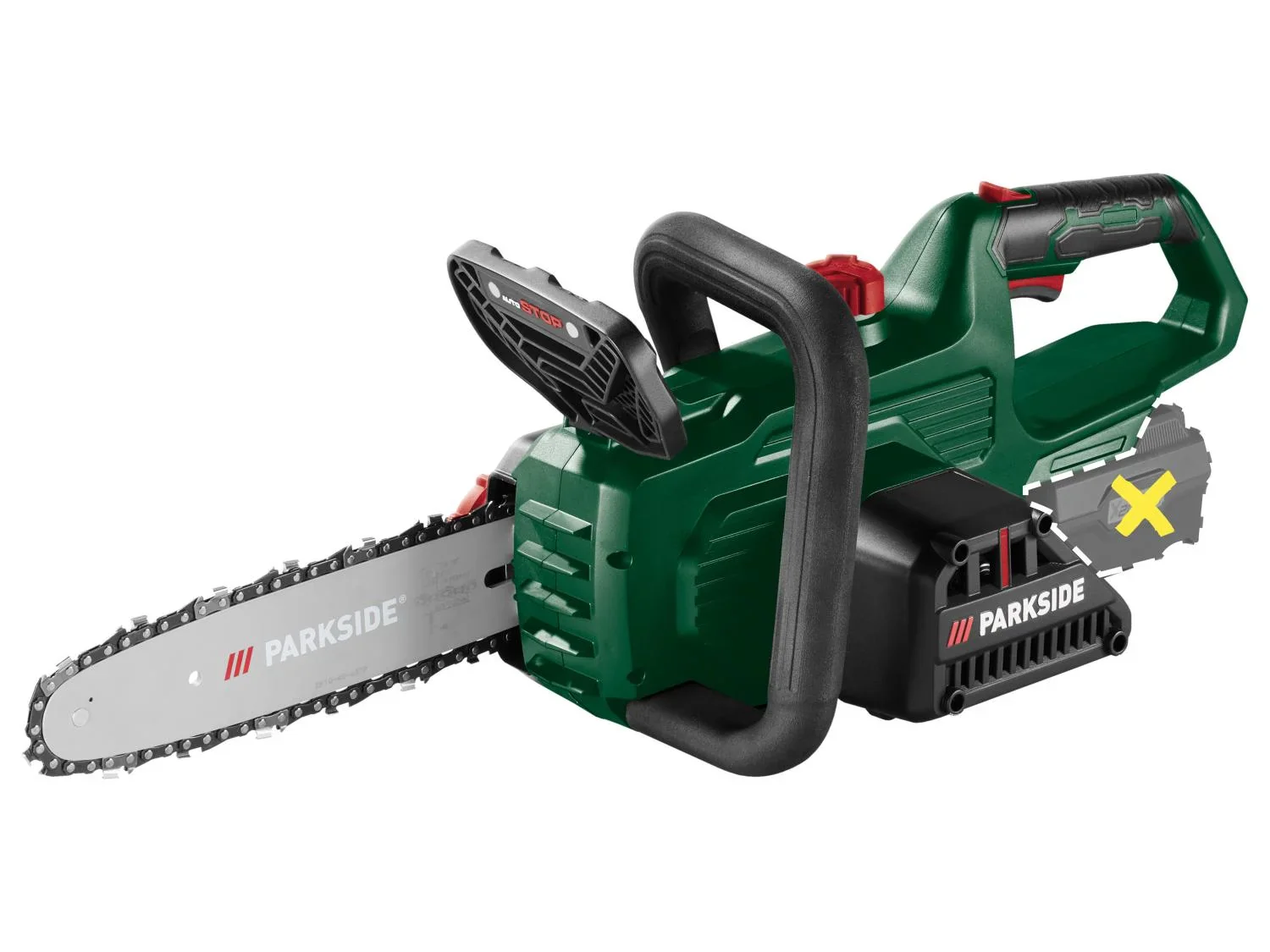 PARKSIDE Trononneuse sans fil PAKS 20-Li F5, guide 30,7 cm, 20 V