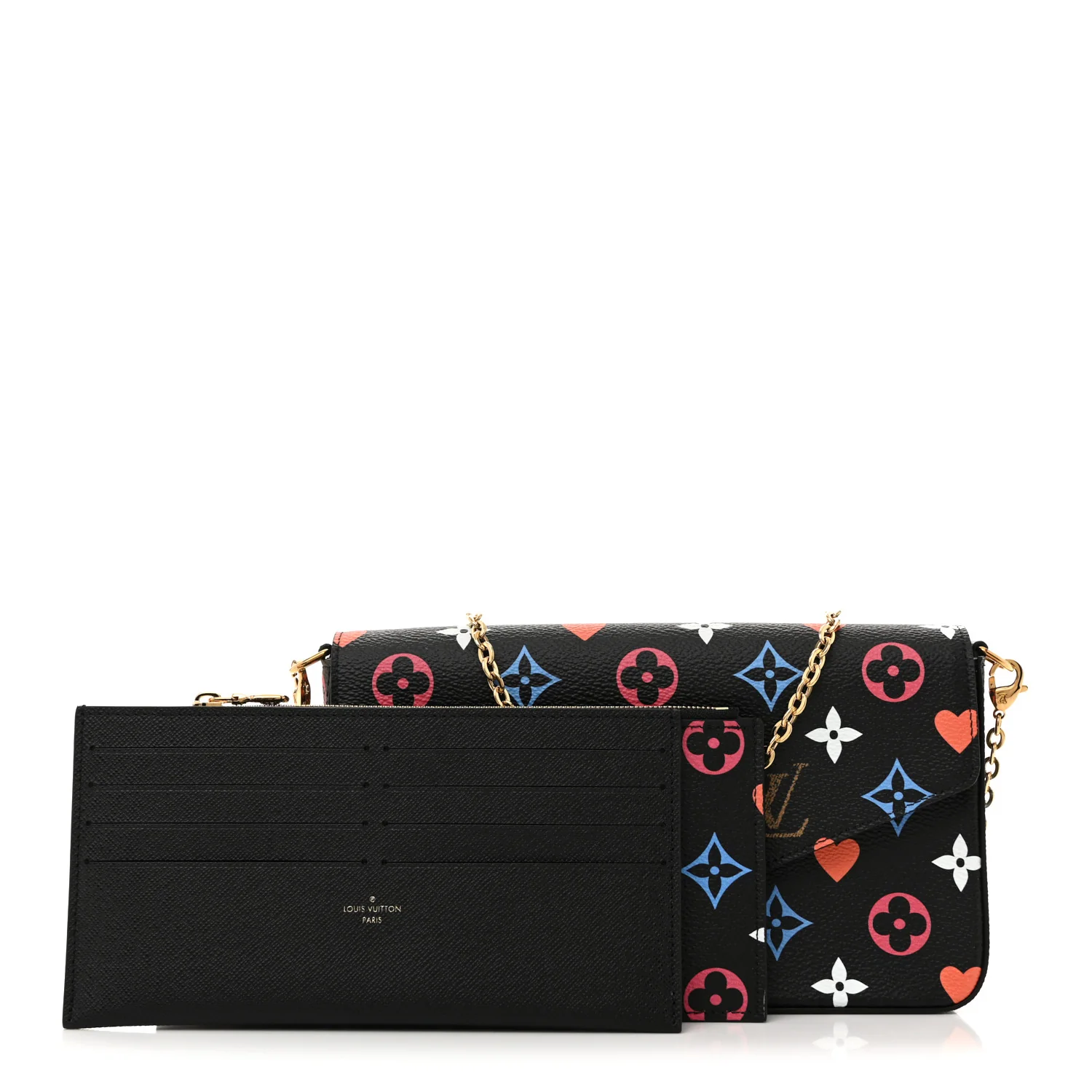 Game On Felicie Chain Wallet Black