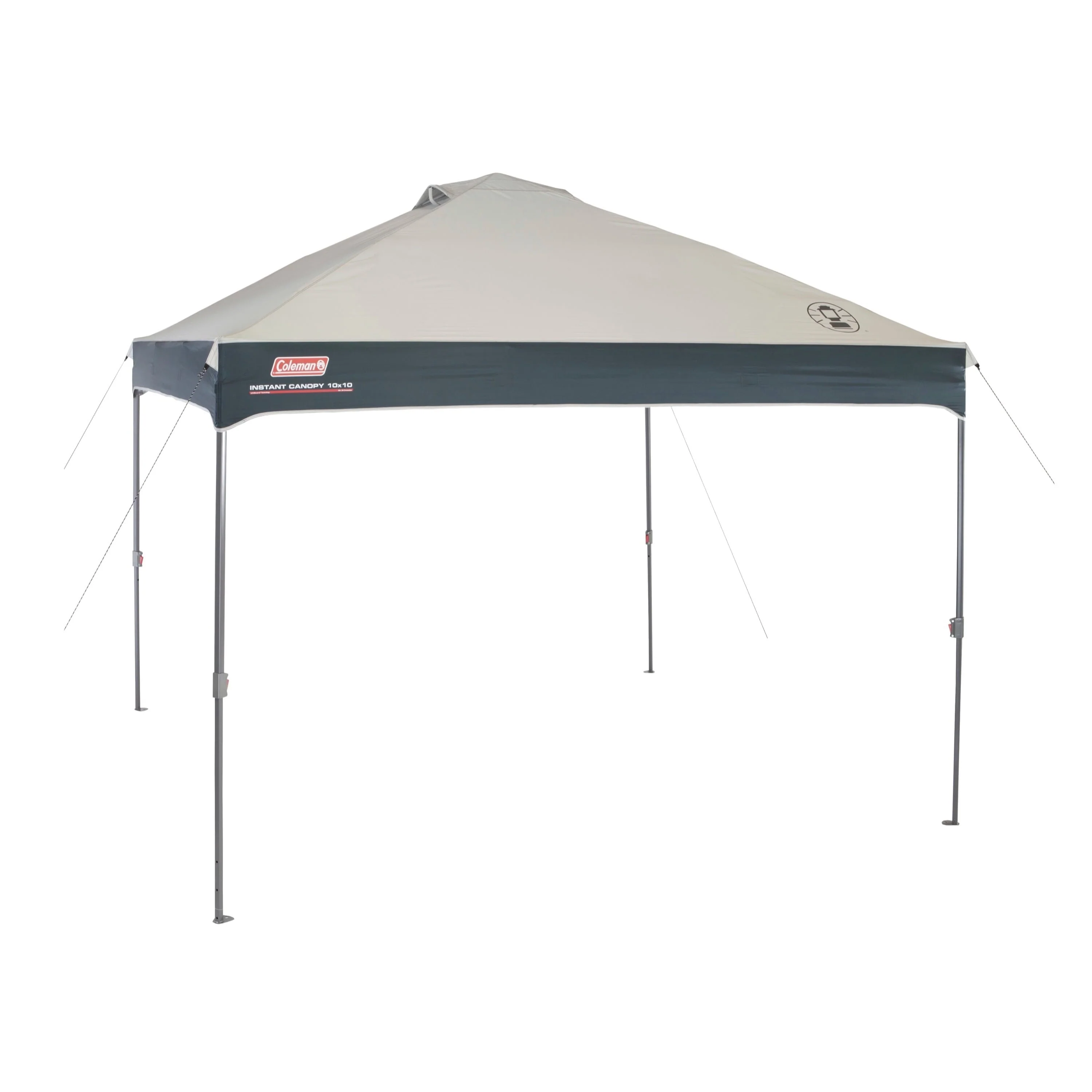 Straight Leg Instant Outdoor Canopy Shelter, 10 x 10, Tan Black