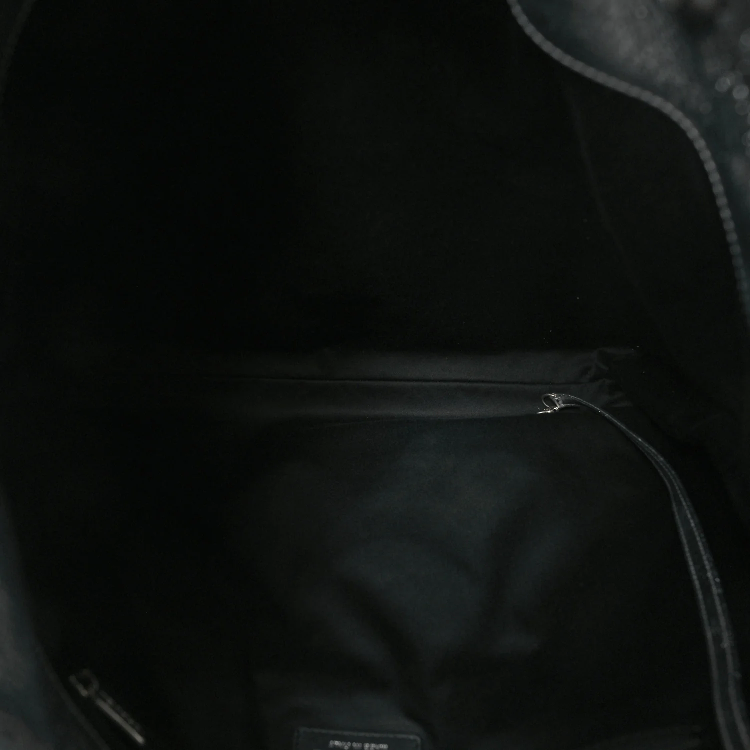 Metallic Calfskin Stitched CC Shopper Tote Silvery