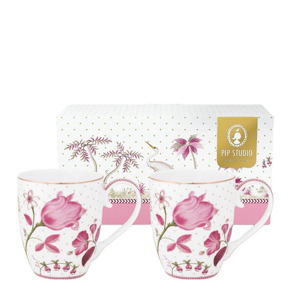 Jolie Tulip krus XL 45 cl 2 stk rosa