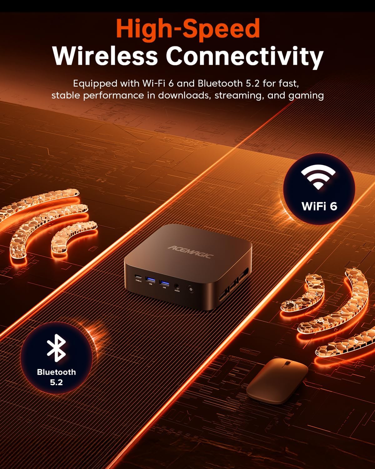 ACEMAGICIAN Kron Mini K1 Mini PC  Ryzen 7 7735HS  24GB LPDDR5 512GB SSD Mini Computers(up to 4.75Ghz)  Micro Desktop 4K Triple Display Bluetooth/WiFi6/Office(Upgraded 7730U/7430U/5800H)
