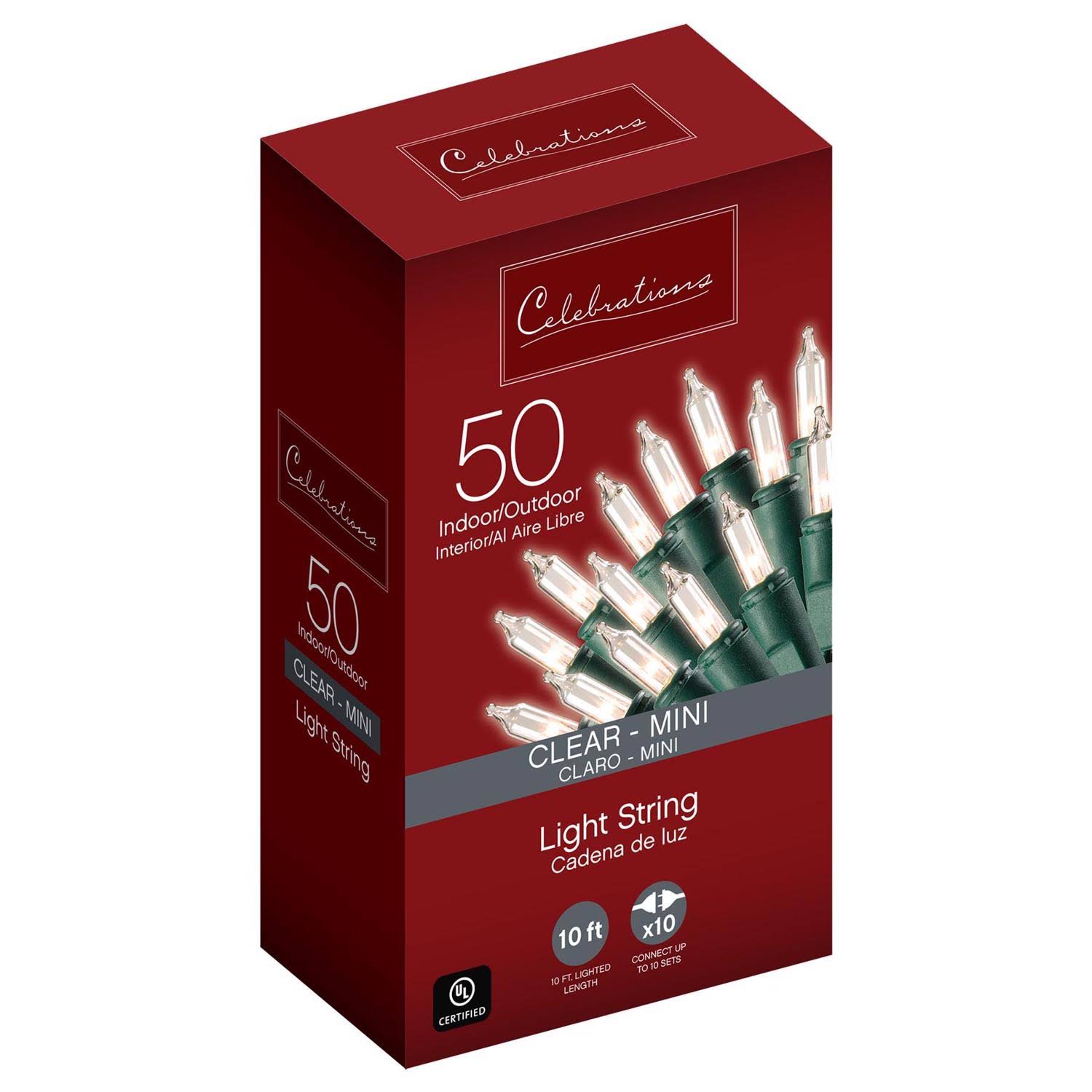 Celebrations Mini Light Clear 50