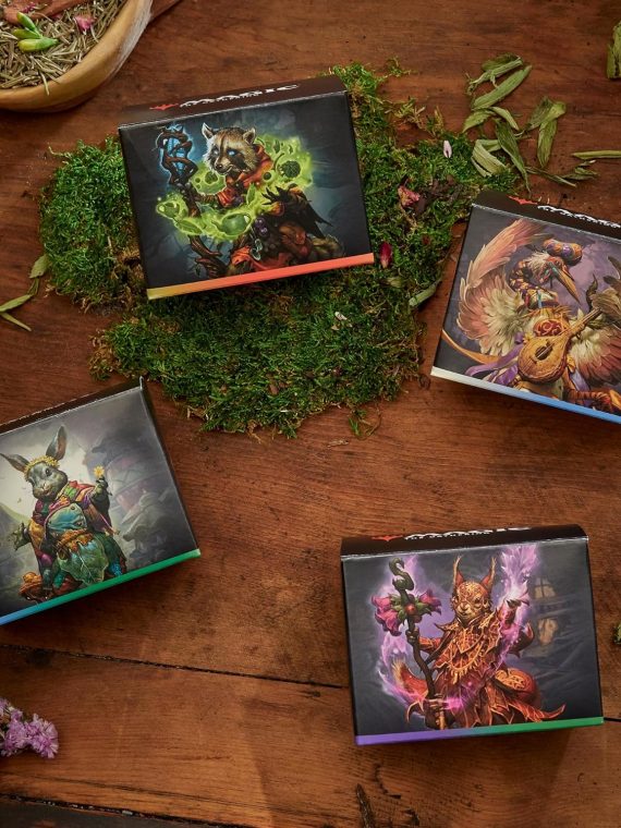 Pack Commander Bloomburrow Magic: The Gathering 2025 – Comprend les 4 decks (Animated Army, Family Matters, Peace Offering et Squirreled Away)