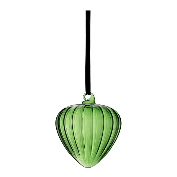 Hazel dekorkule 10 cm grønn