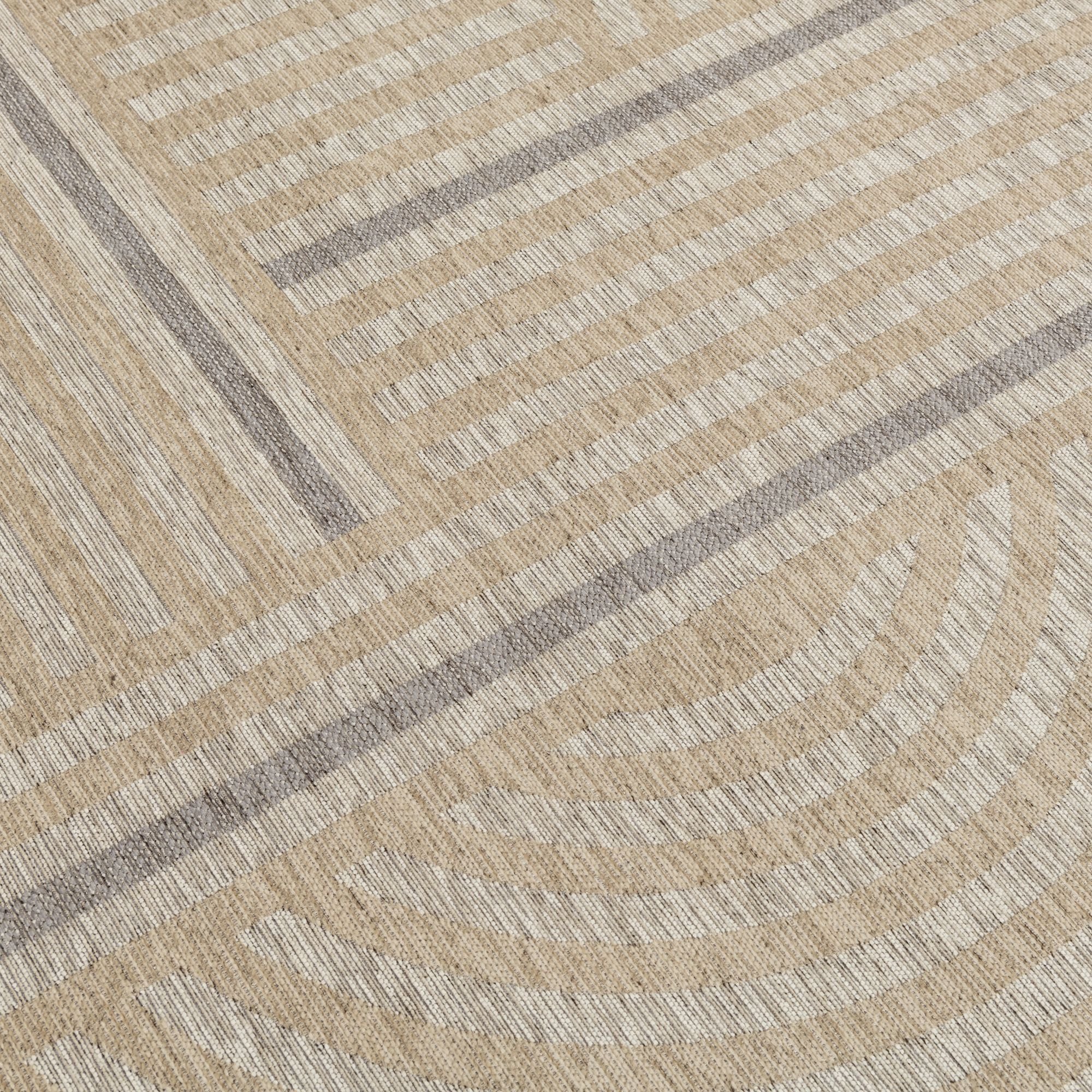ELIPSE - Tapis à motif contemporain 160x230cm - beige
