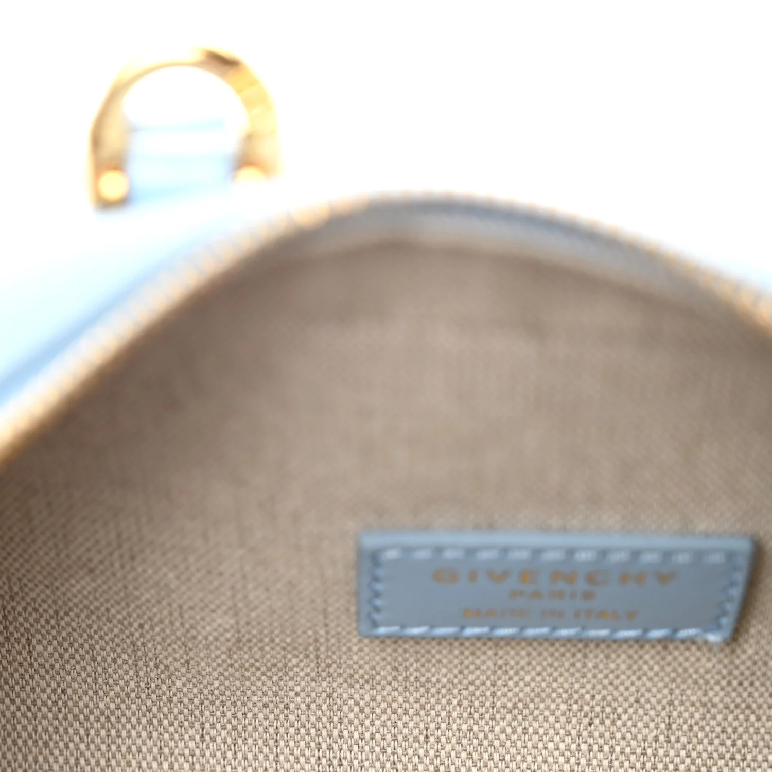 Box Calfskin East West Mini Antigona Light Blue