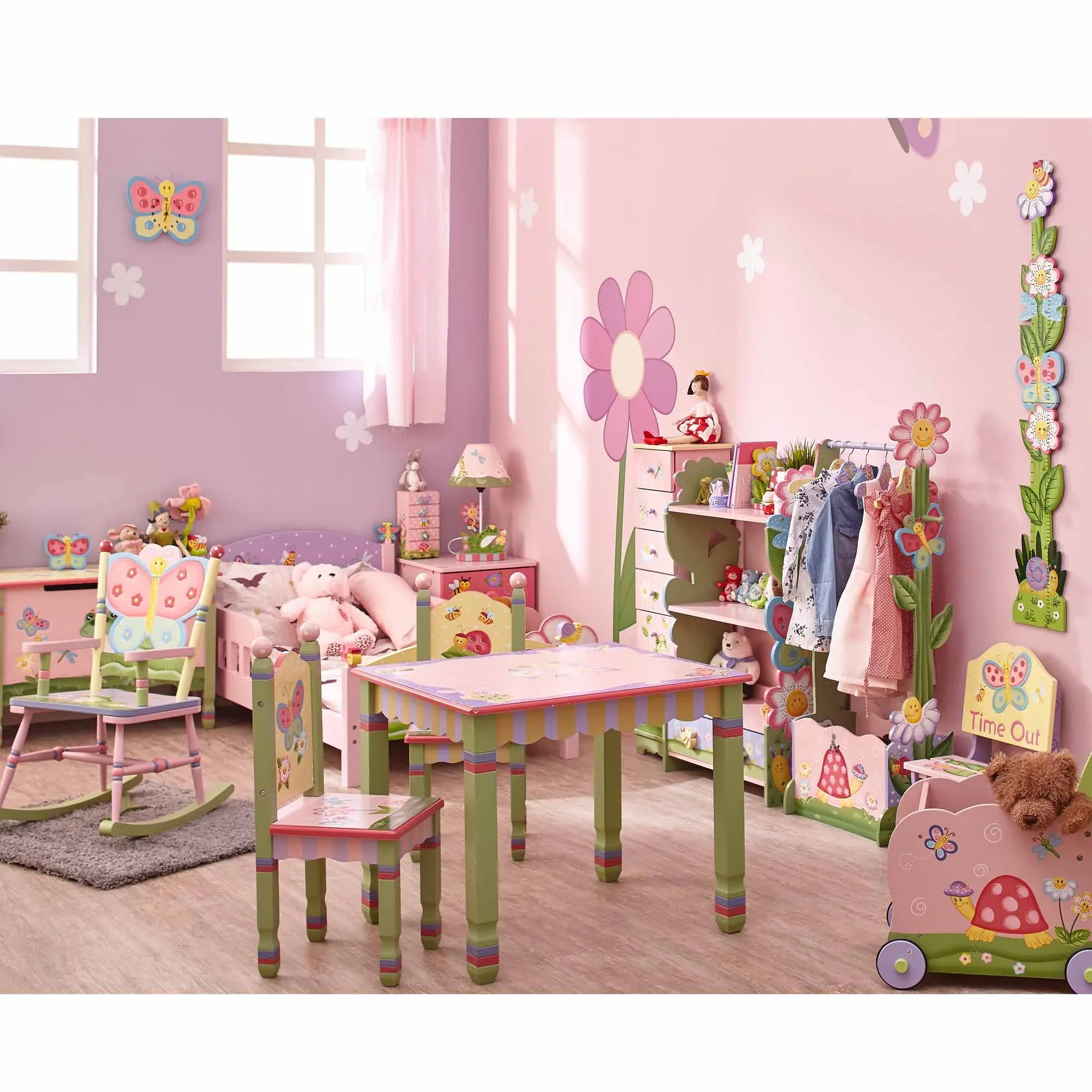 Teamson Kids Fantasy Fields Magic Garden Kids Wooden Activity Table
