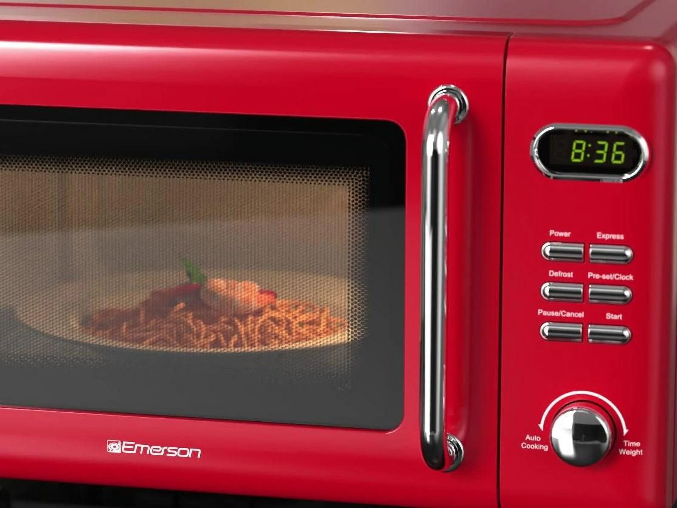 0.7 Cu Ft, 700W Red Retro Countertop Microwave Oven, MWR7020RD - Image 5