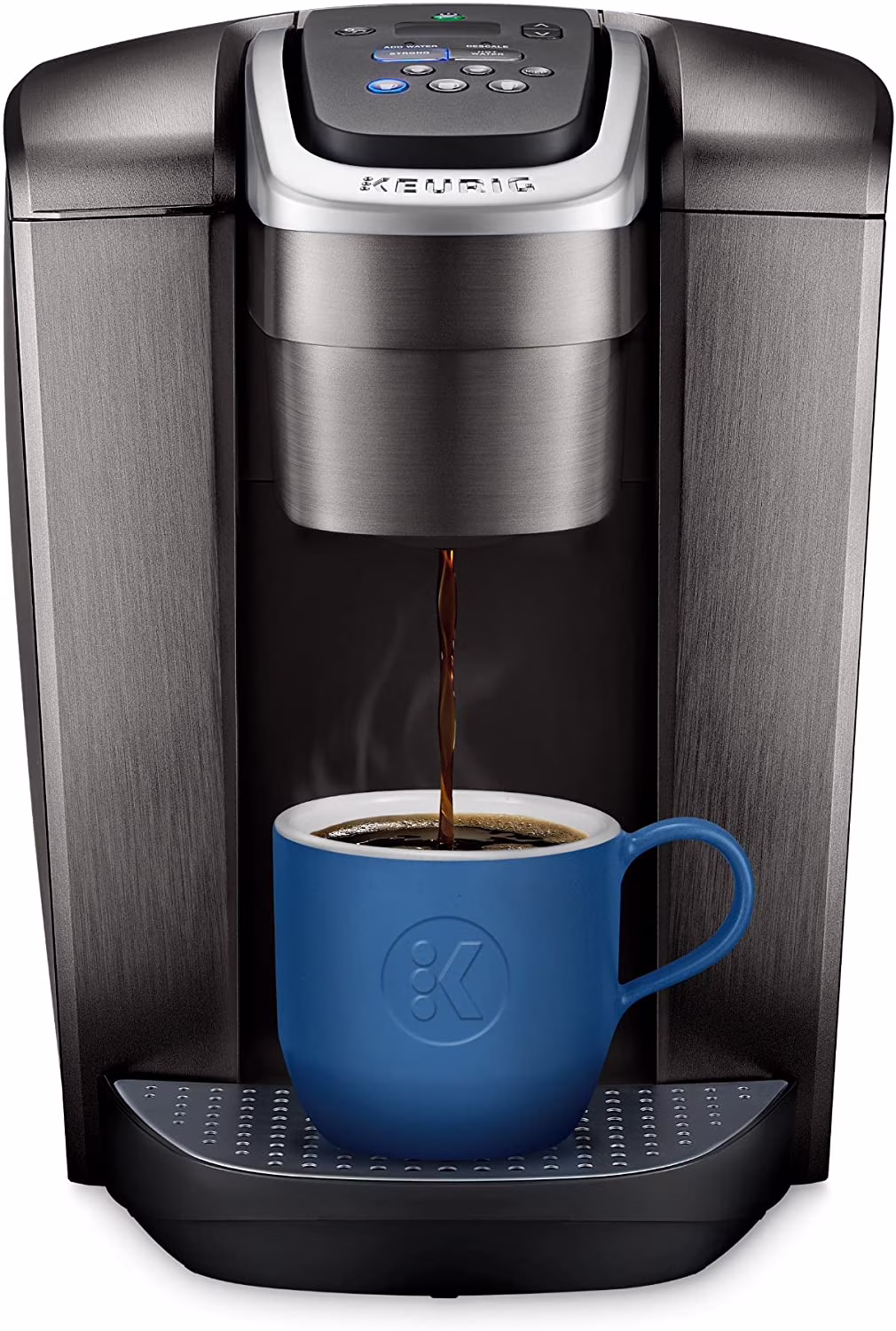 K-Elite Coffee Maker, Single Serve K-Cup Pod Coffee Brewer, With Iced Coffee Capability, Brushed Slate(Gray)