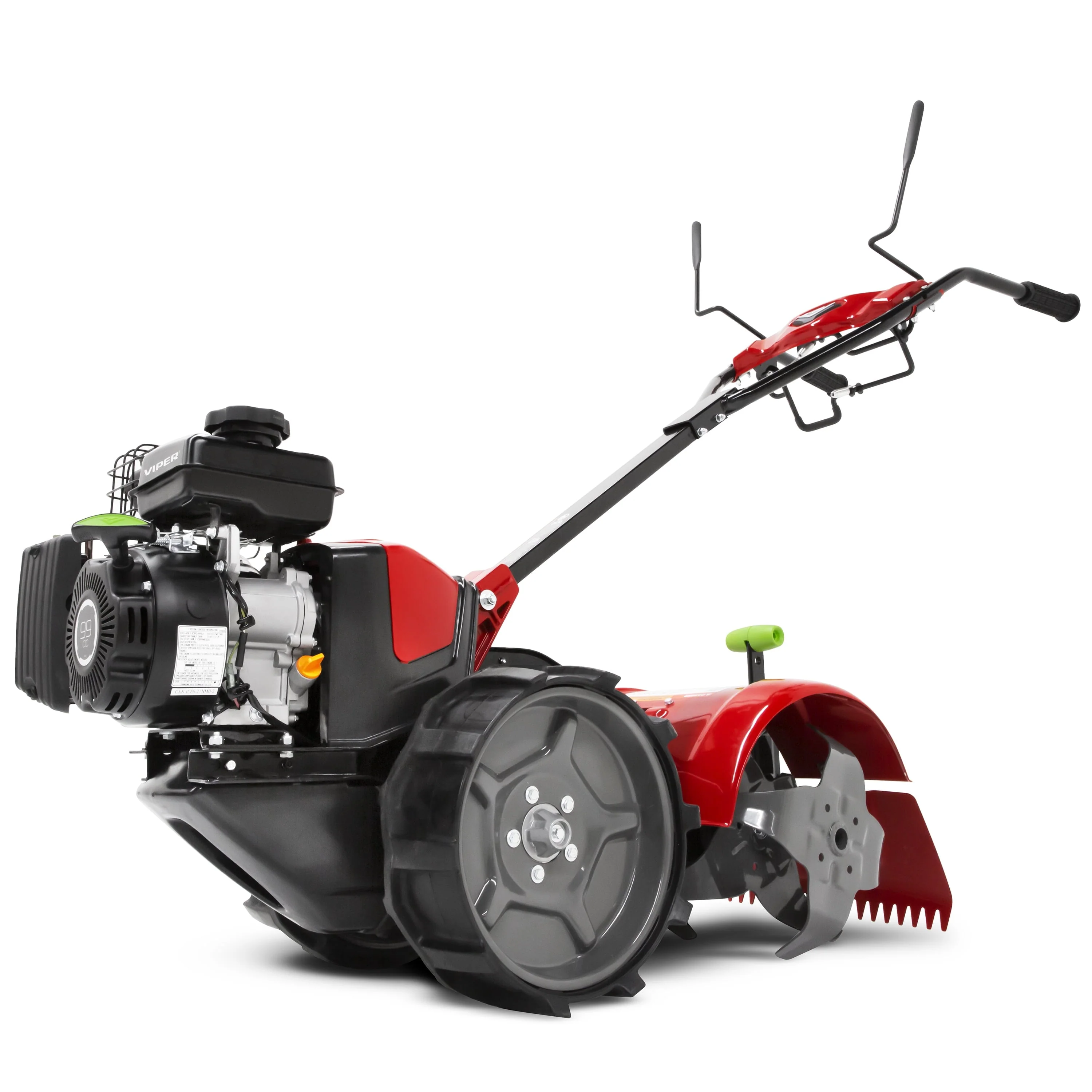 31285 Pioneer Dual Direction Rear Tine Tiller, Powerful 99cc 4 Cycle Viper Engine, Instant Reverse, Airless Wheels, 17” Tilling Width, 11” Tilling Depth, Frustration Free Shifting