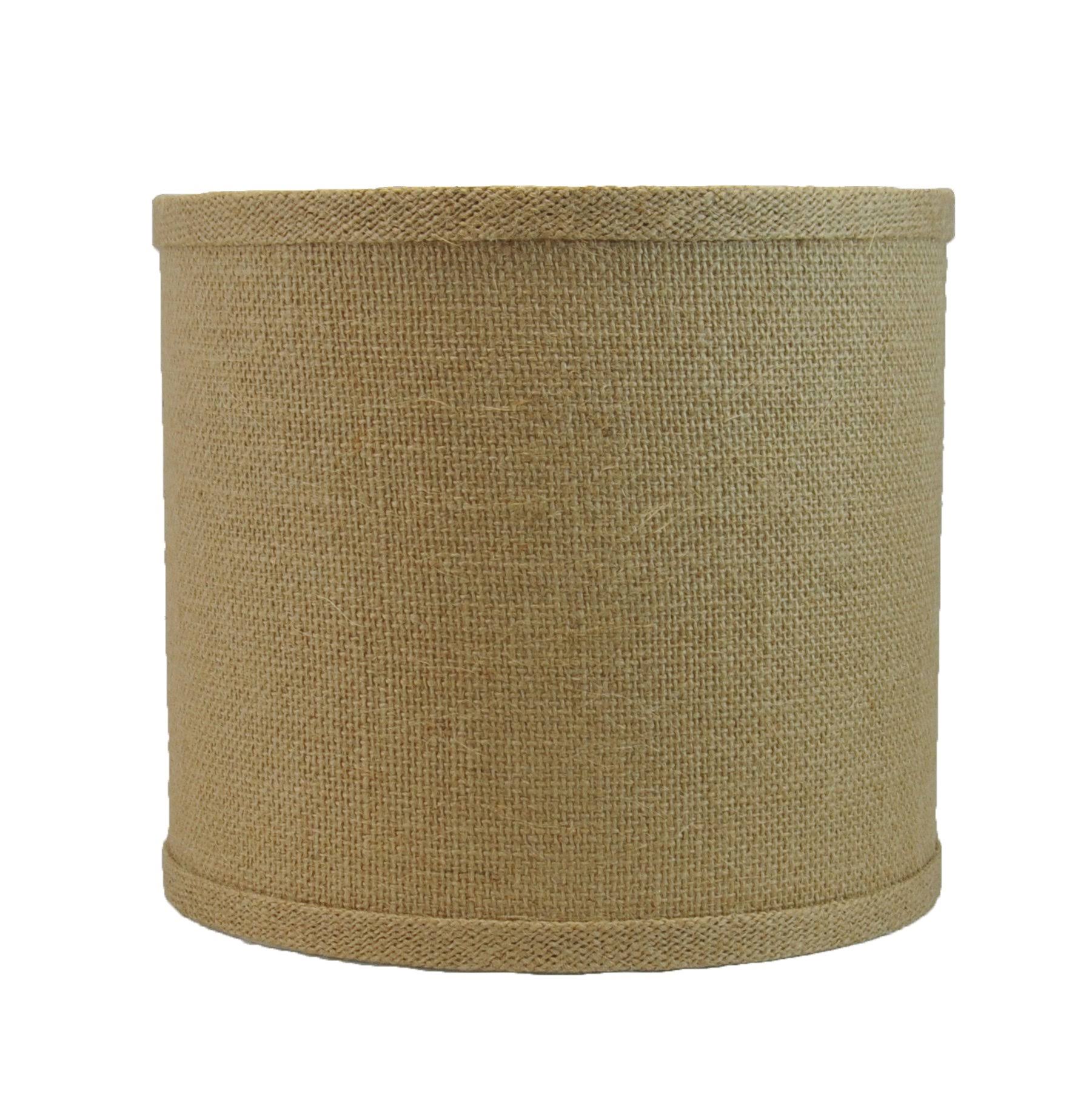 Urbanest Burlap Drum Lamp Shade, 8-Inch by 7-Inch, Spider