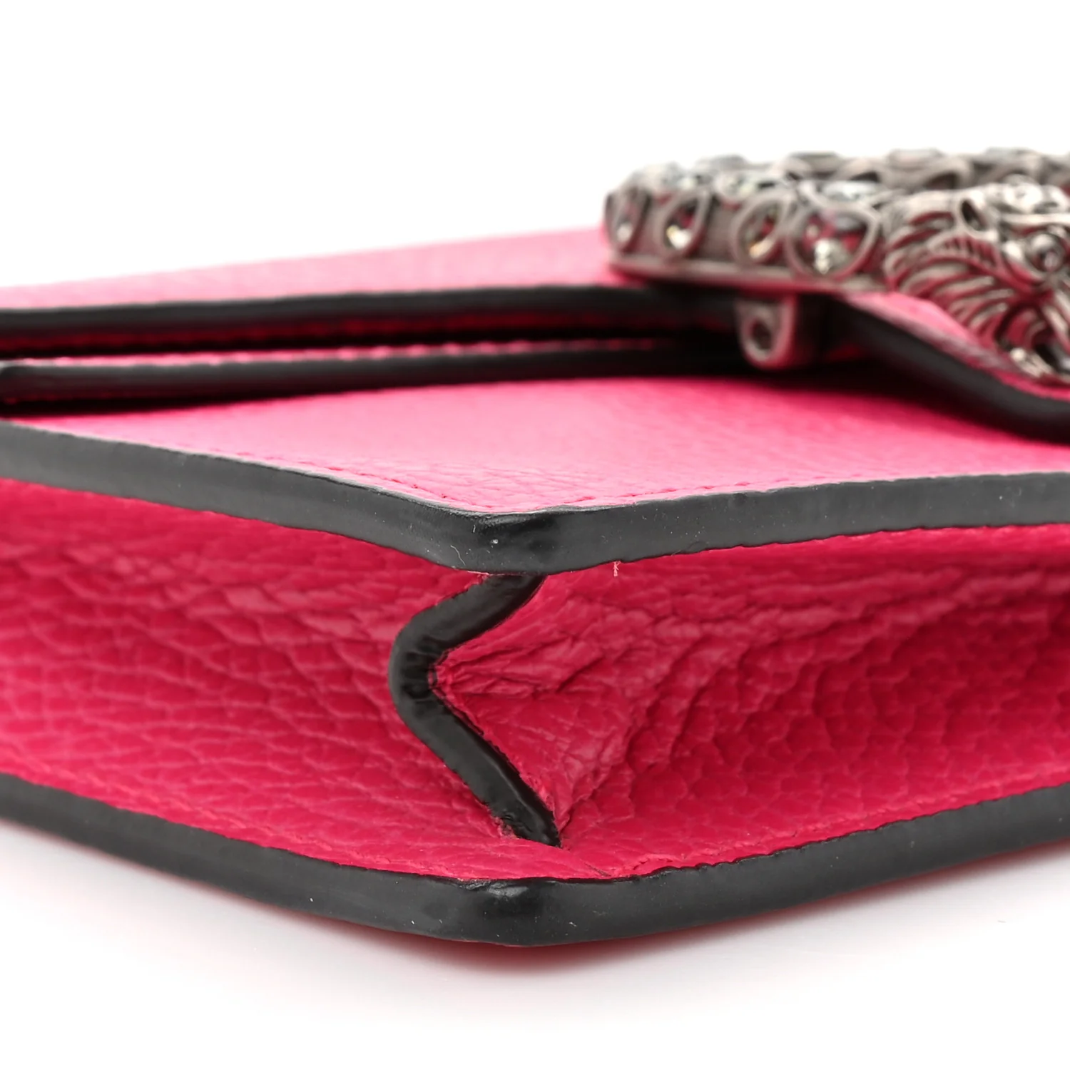 Dollar Calfskin Crystal Super Mini Dionysus Shoulder Bag Box Pink Black Diamond