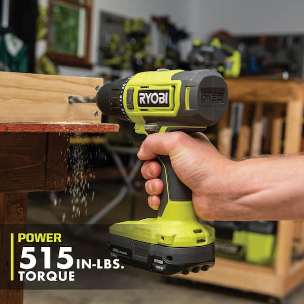 ONE+ 18V Cordless 2 Tool Combo Kit with Drill/Driver, Impact Driver, (2) 1 5 Ah Batteries, and Charger Image 6