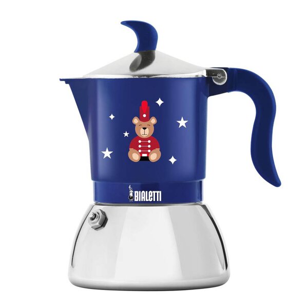 Fiammetta espressokoker 2-kopper 10 cl blå