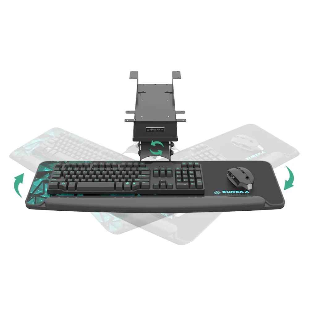 EUREKA ERGONOMIC Adjustable Mouse & Keyboard Tray Under Desk