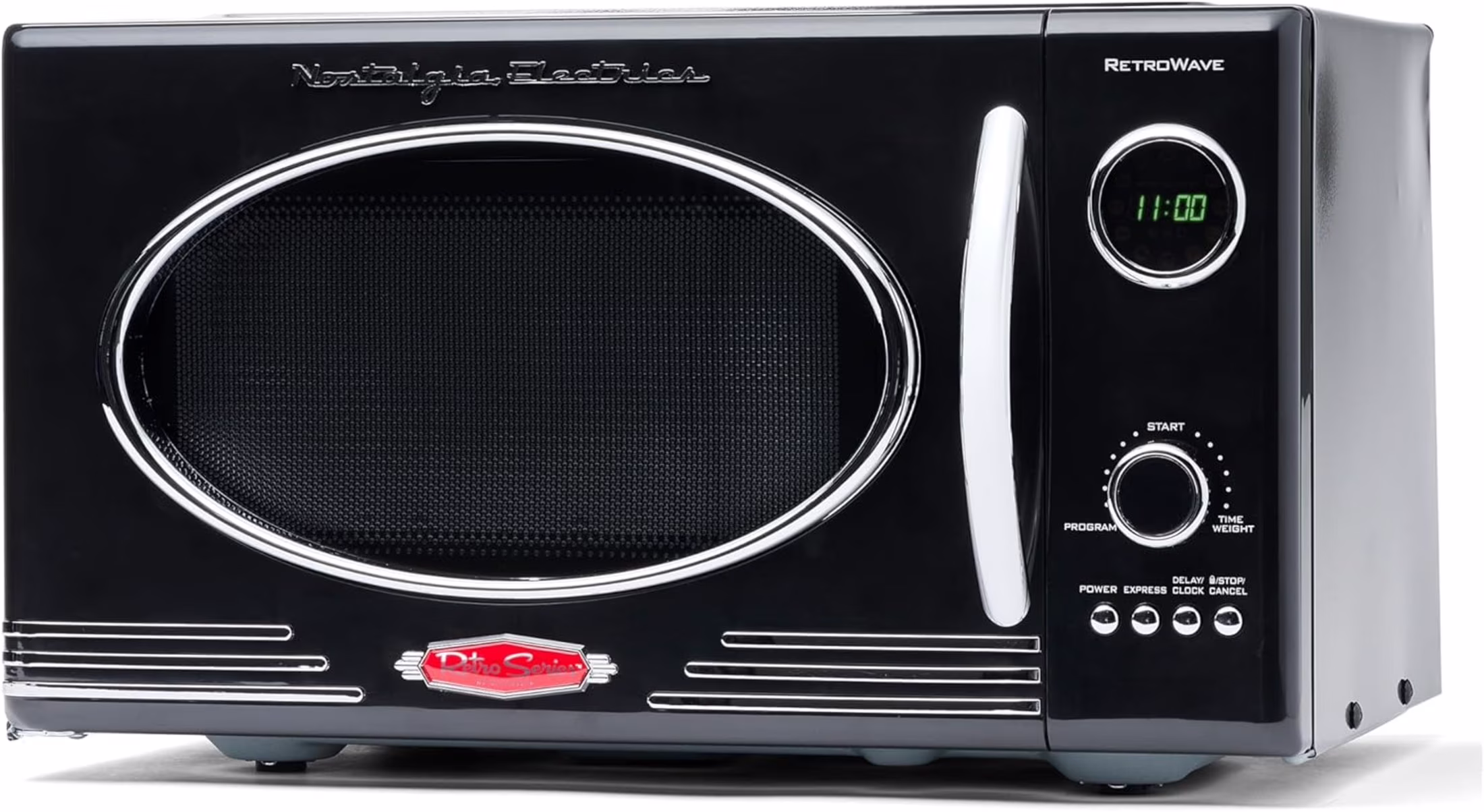 Retro 0.9 Cu. ft. 800-Watt Countertop Microwave Oven, Aqua(Aqua) - Image 5