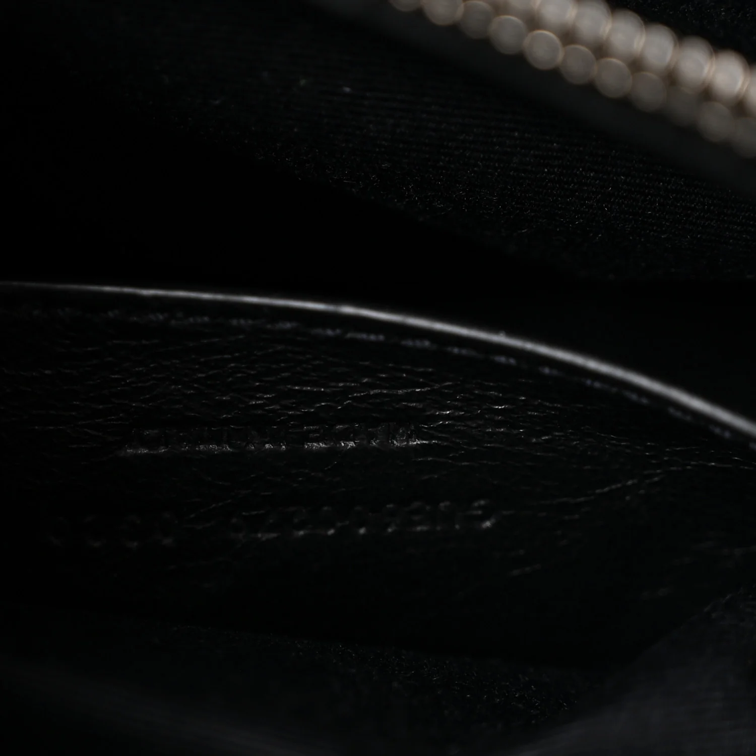 Sheepskin Matelasse Chevron Monogram Medium College Bag Black